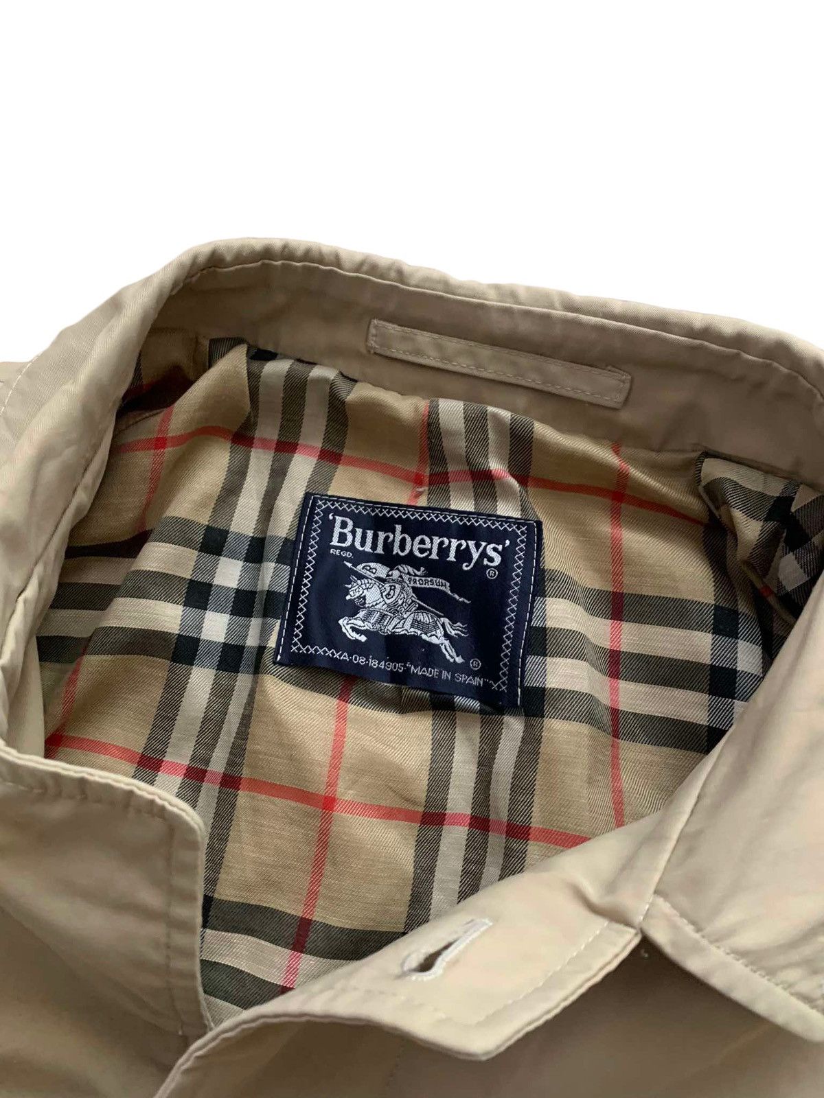 Burberry × Vintage Burberry's Vintage Brown Beige Nova Check Trench Coat Size US L / EU 52-54 / 3 - 3 Thumbnail
