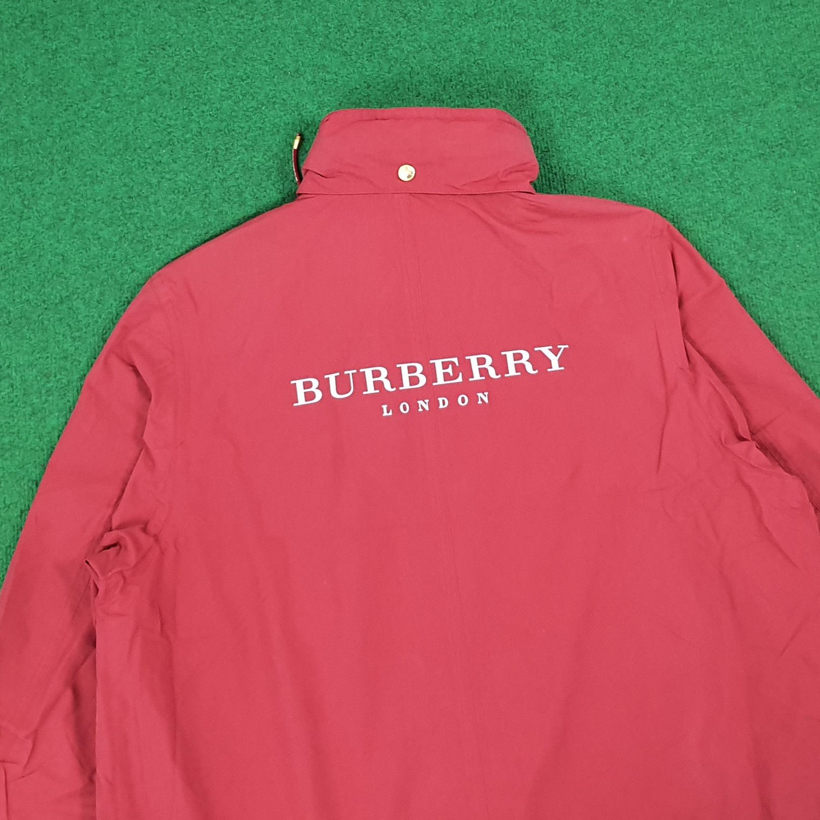 Burberry Vintage Burberry's Red Anorak Custom Logo Jacket C274N5 Size US L / EU 52-54 / 3 - 2 Thumbnail