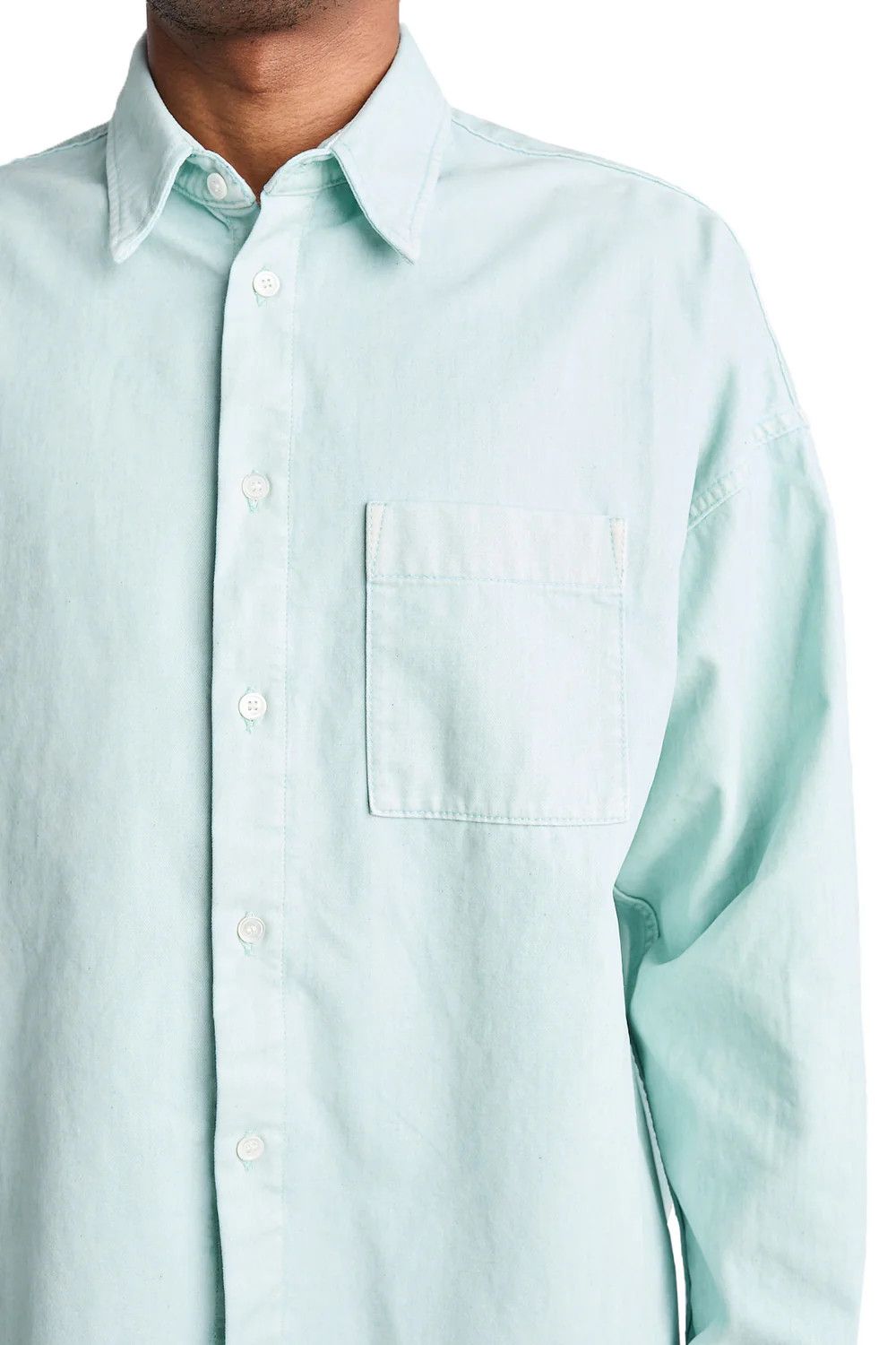 Marni (CLEAN OUT) Marni Flocked Denim Overshirt 'Aquamarine' XL Size US XL / EU 56 / 4 - 5 Thumbnail