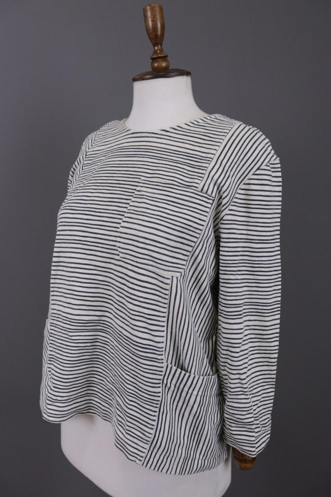 YMC YMC You Must Create White Striped Cropped Sweater Size S Size S / US 4 / IT 40 - 8 Thumbnail