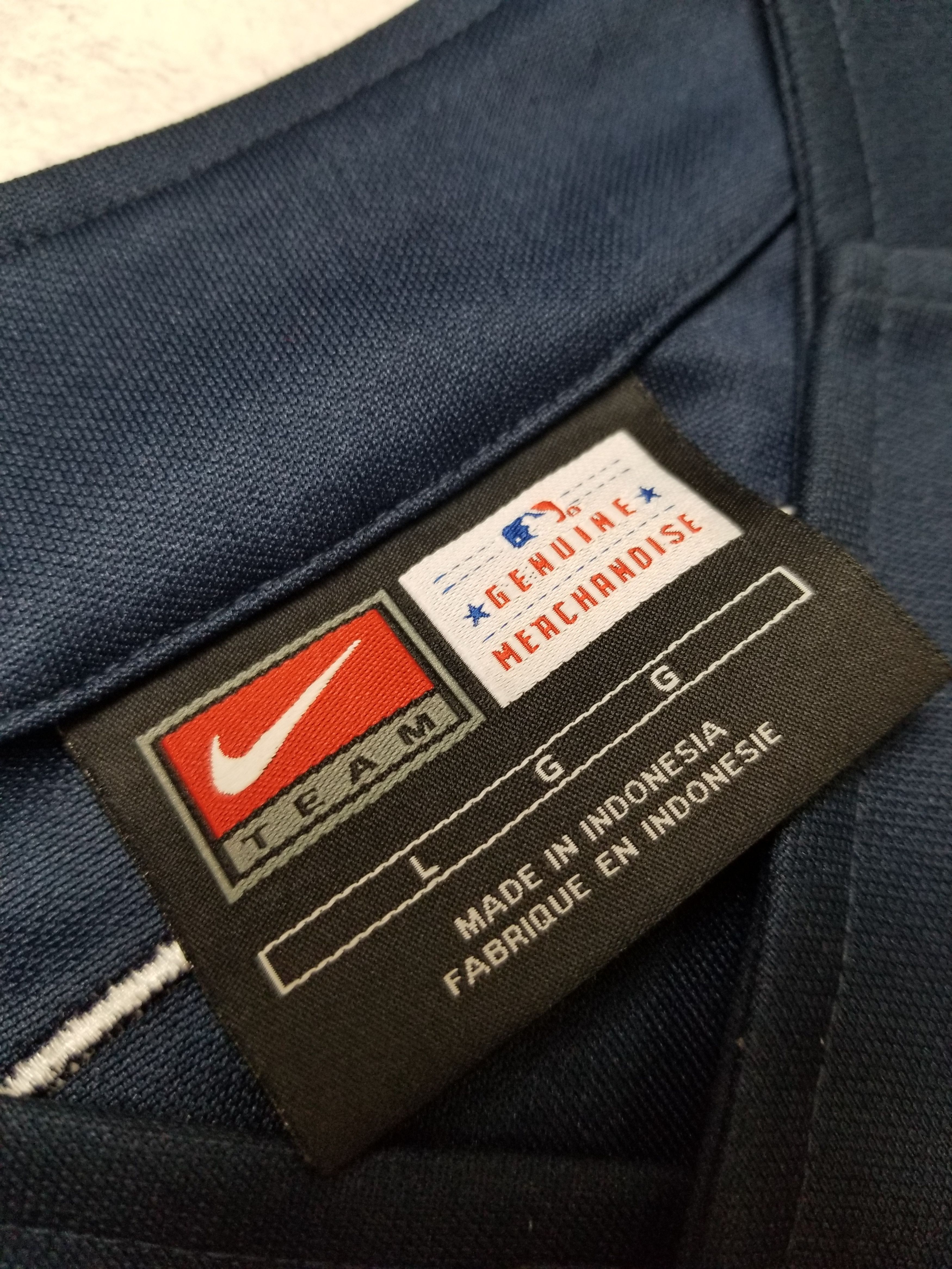 Nike Nike Vintage Classic Atlanta Braves #7 Drew Navy Blue Jersey Size US L / EU 52-54 / 3 - 24 Thumbnail