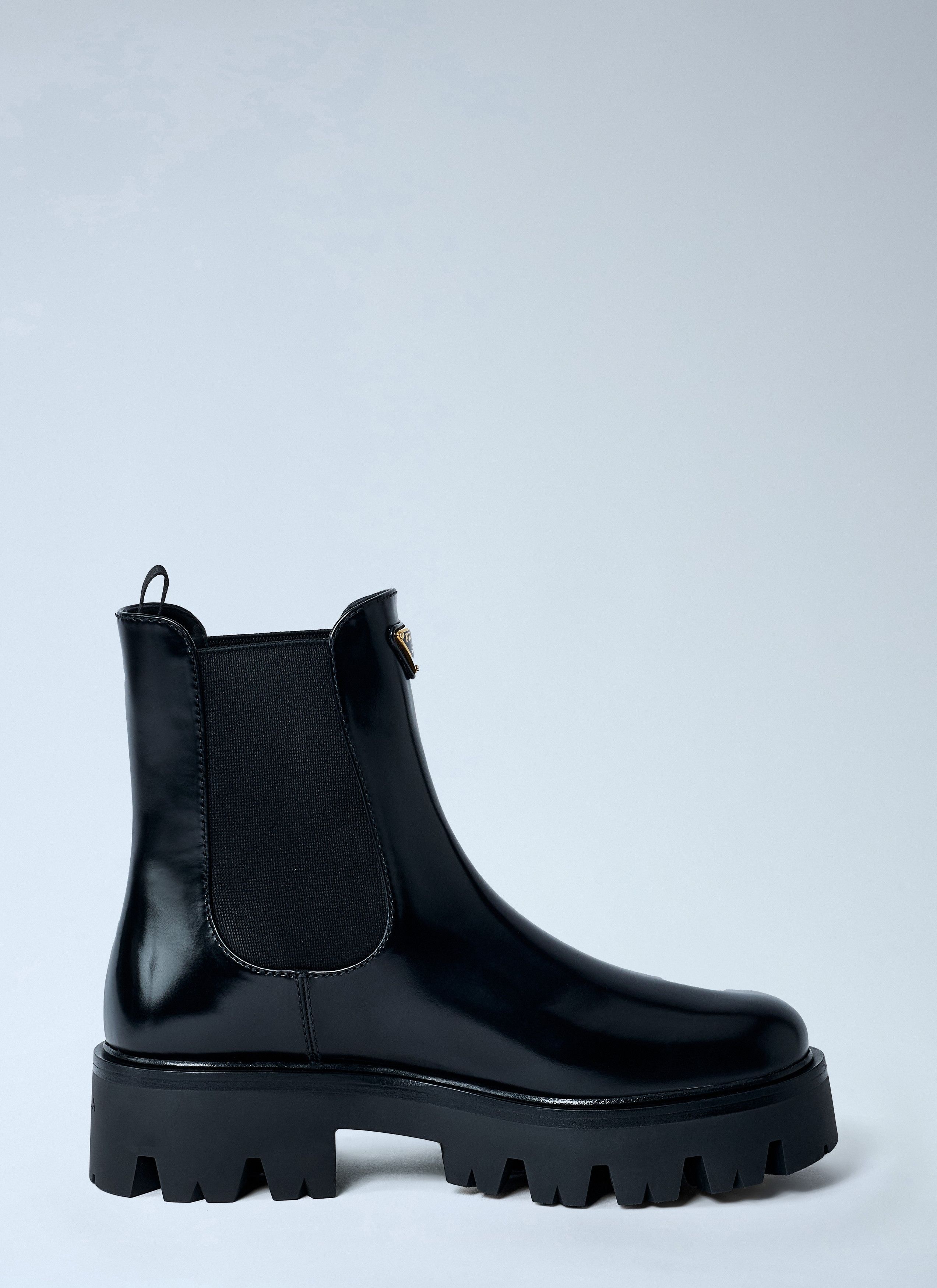 Prada Logo Plaque Ankle Boots Size US 9 / IT 39 - 1 Thumbnail