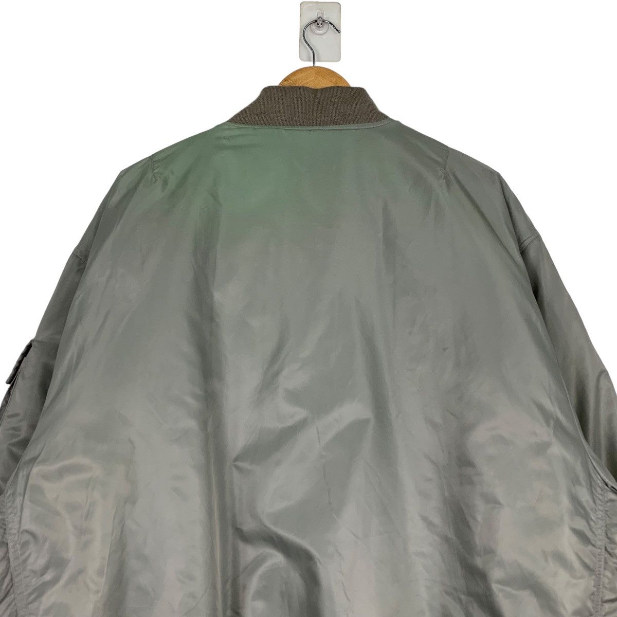 Japanese Brand Vintage Silver Grey Bomber Jacket Big Size #1108-C50 Size US XXL / EU 58 / 5 - 8 Thumbnail