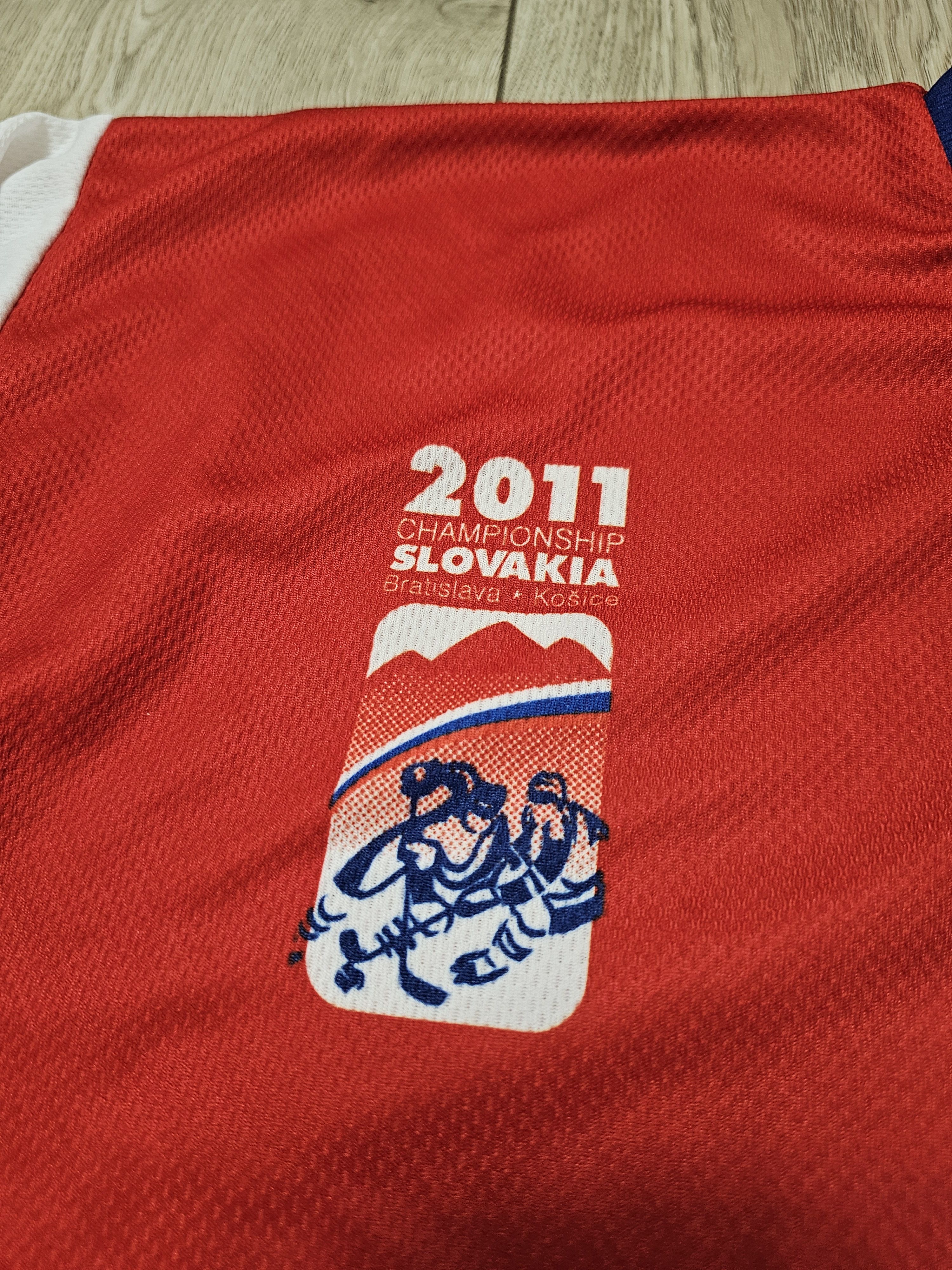 All Sport CZECH REPUBLIC HOCKEY JERSEY 2011 CZECHIA HOCKEY SHIRT IIHF Size US M / EU 48-50 / 2 - 5 Thumbnail