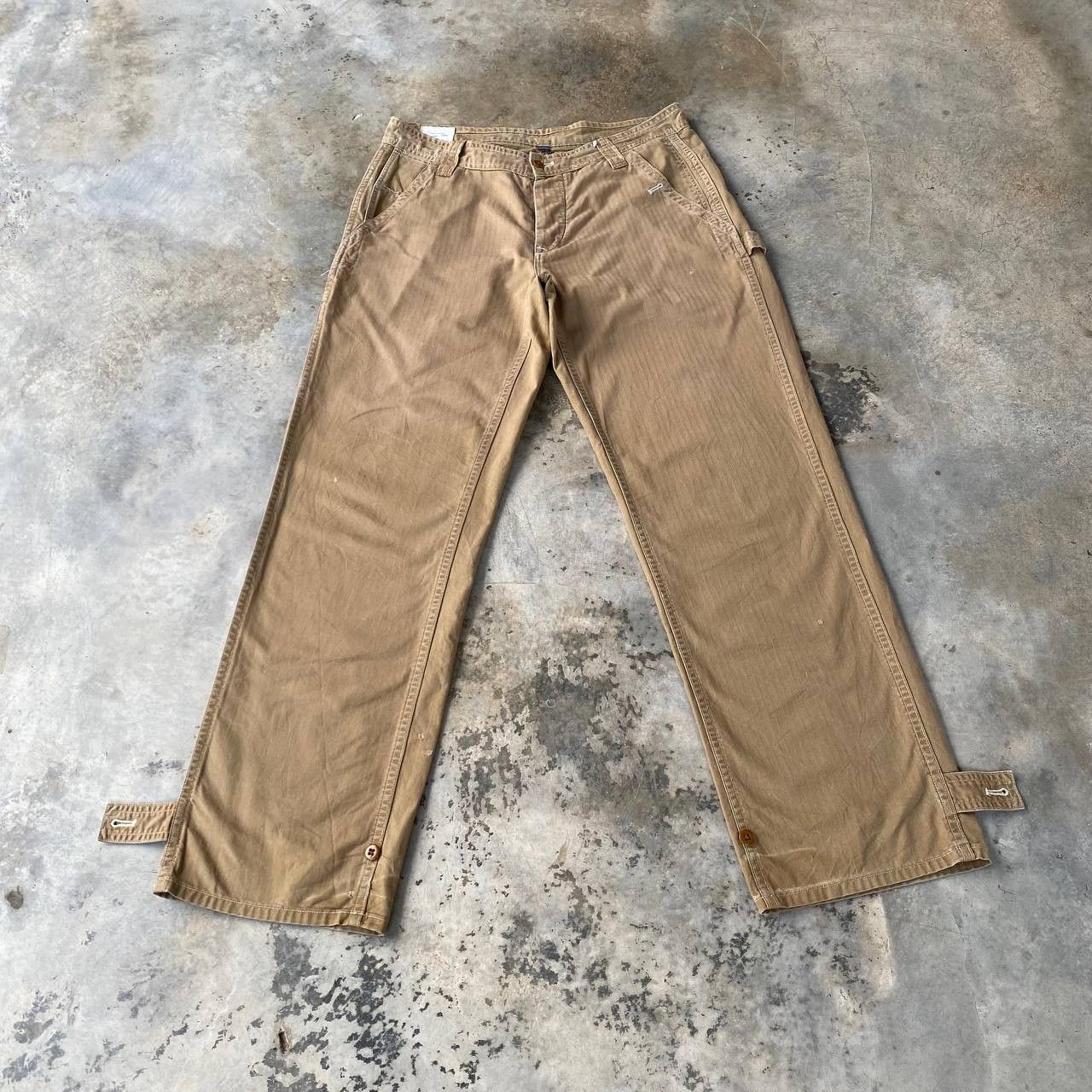 Polo Ralph Lauren VINTAGE POLO RALPH LAUREN CARPENTER MILITARY CARGO PANT Size US 34 / EU 50 - 2 Thumbnail