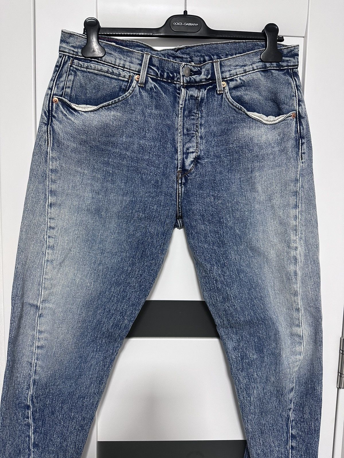 Levi's Levis Premium Jeans 502 Blue Rare Mens 33/32 Size US 33 - 2 Thumbnail