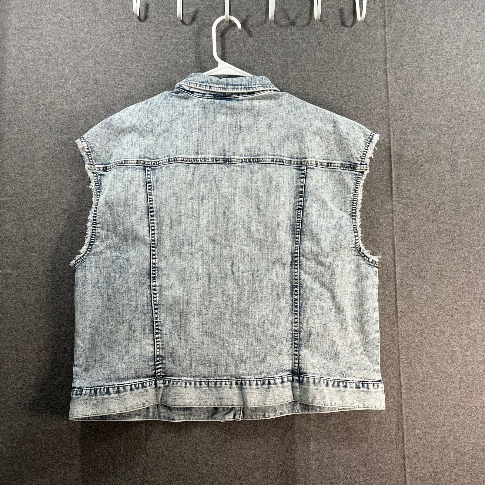Other LOGO by Lori Goldstein Extended Shoulder Denim Jacket Size XL / US 12-14 / IT 48-50 - 2 Thumbnail