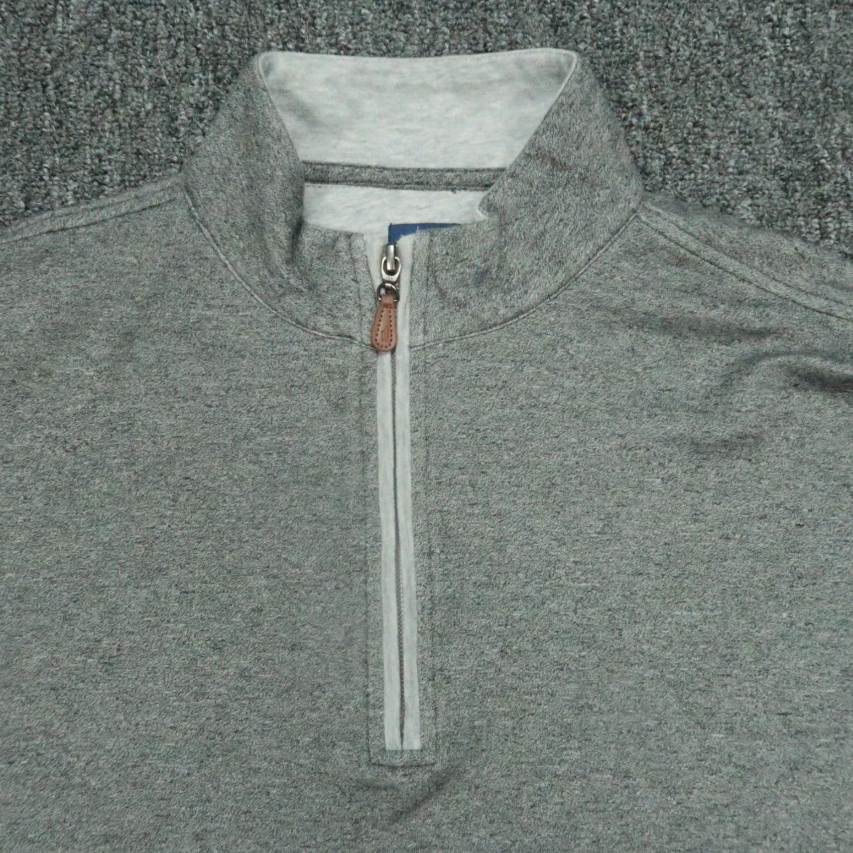johnnie-O johnnie-O Pullover Shirt Men S Gray 1/4 Zip Mock Neck Casual Activewear Golf Jacket Style Size US S / EU 44-46 / 1 - 2 Thumbnail