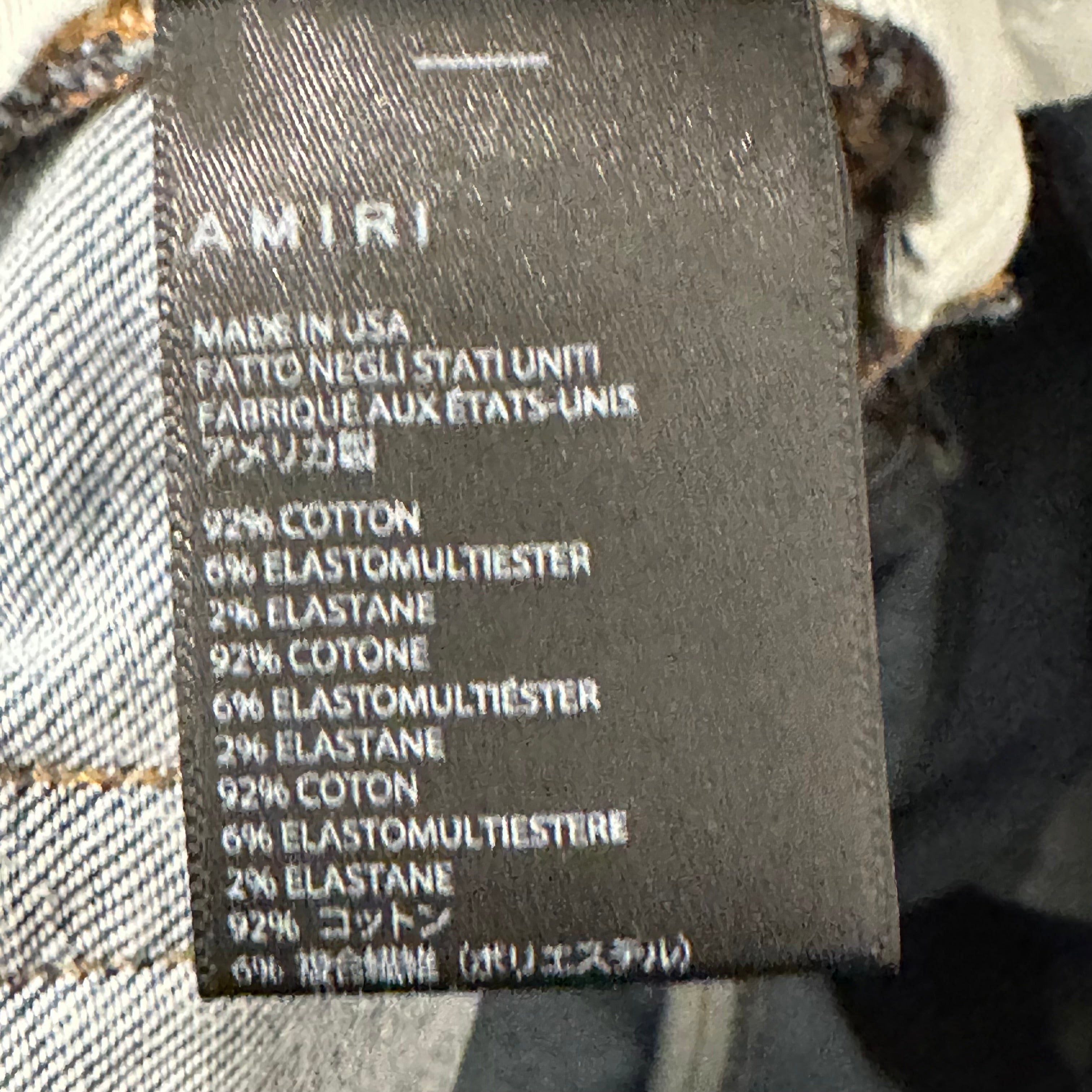 Amiri Amiri Multicolor Paisley Patch Washed Blue Denim Jeans Sz 36 Size US 36 / EU 52 - 6 Thumbnail
