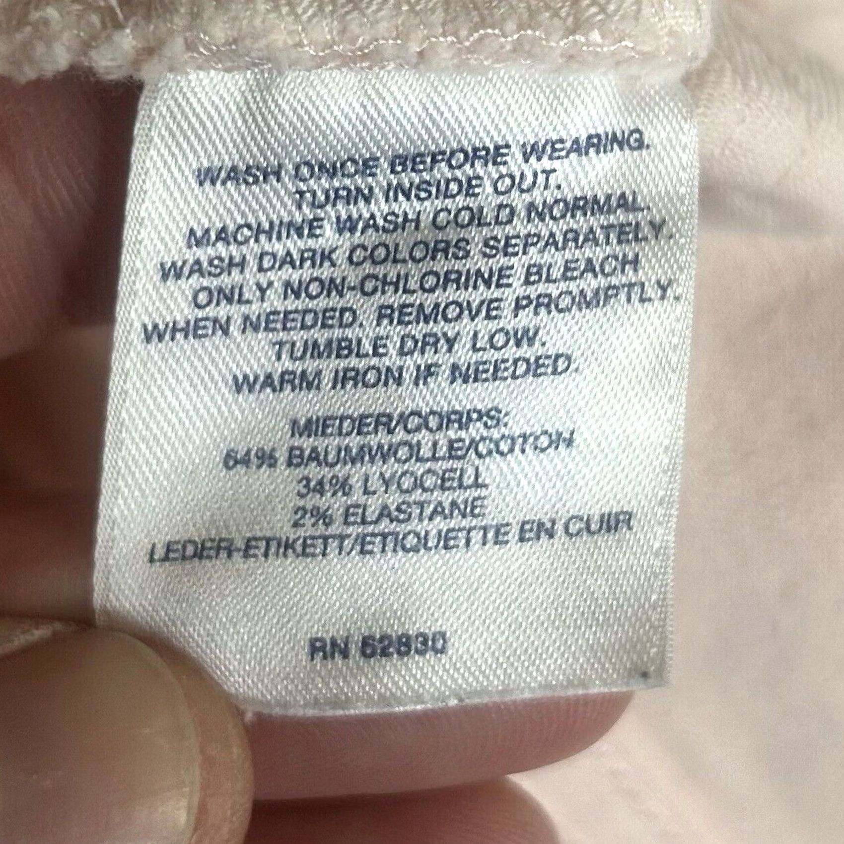 Lands' End Lands' End Mid Rise Crop Jeans Womens 2 Pink Denim Skinny Stretch Casual Pockets Shirts? Size 26" / US 2 / IT 38 - 7 Thumbnail