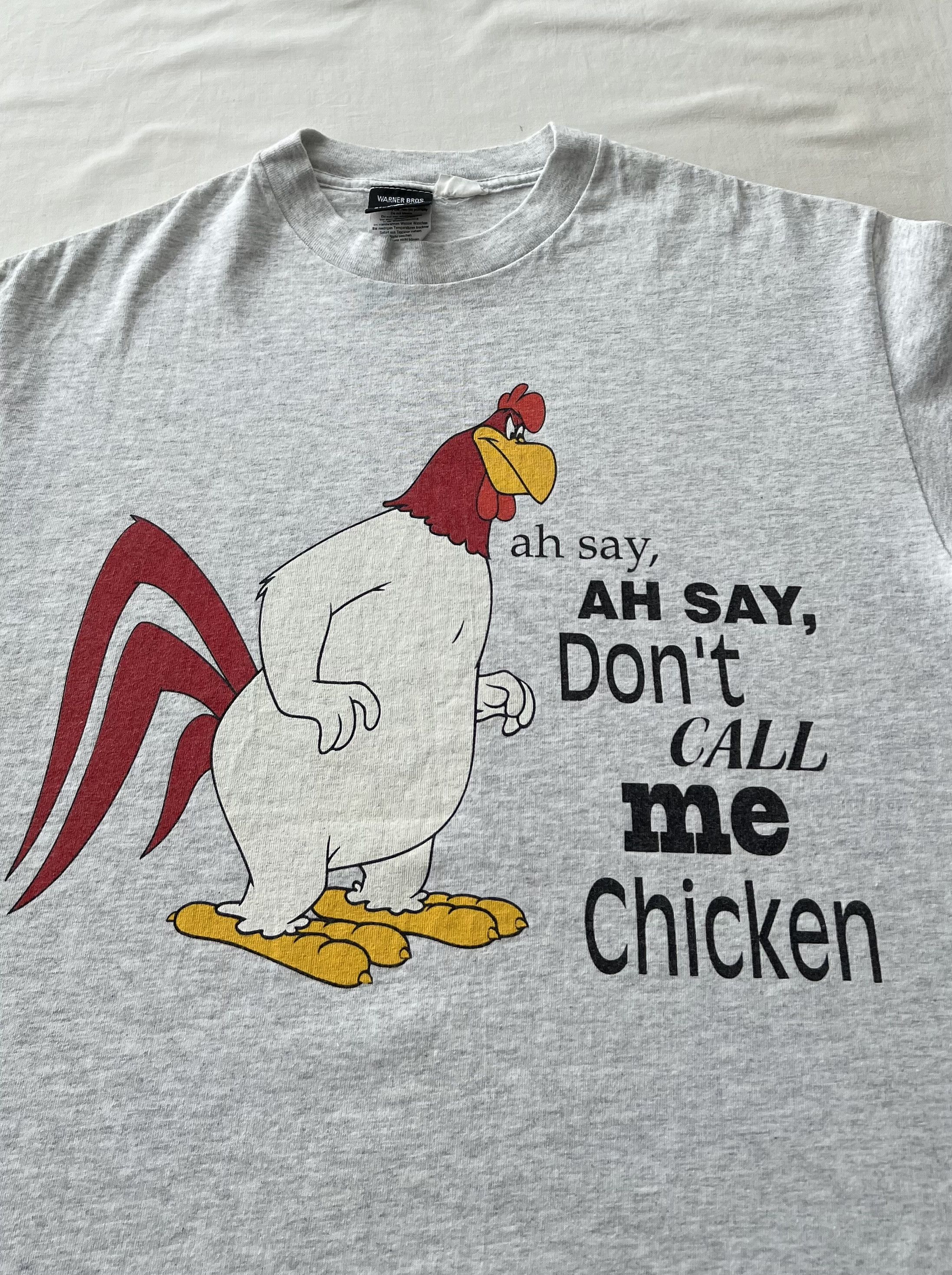 Warner Bros Vintage 1995 Foghorn Leghorn Looney Tunes Cartoon T-shirt Size US M / EU 48-50 / 2 - 3 Thumbnail