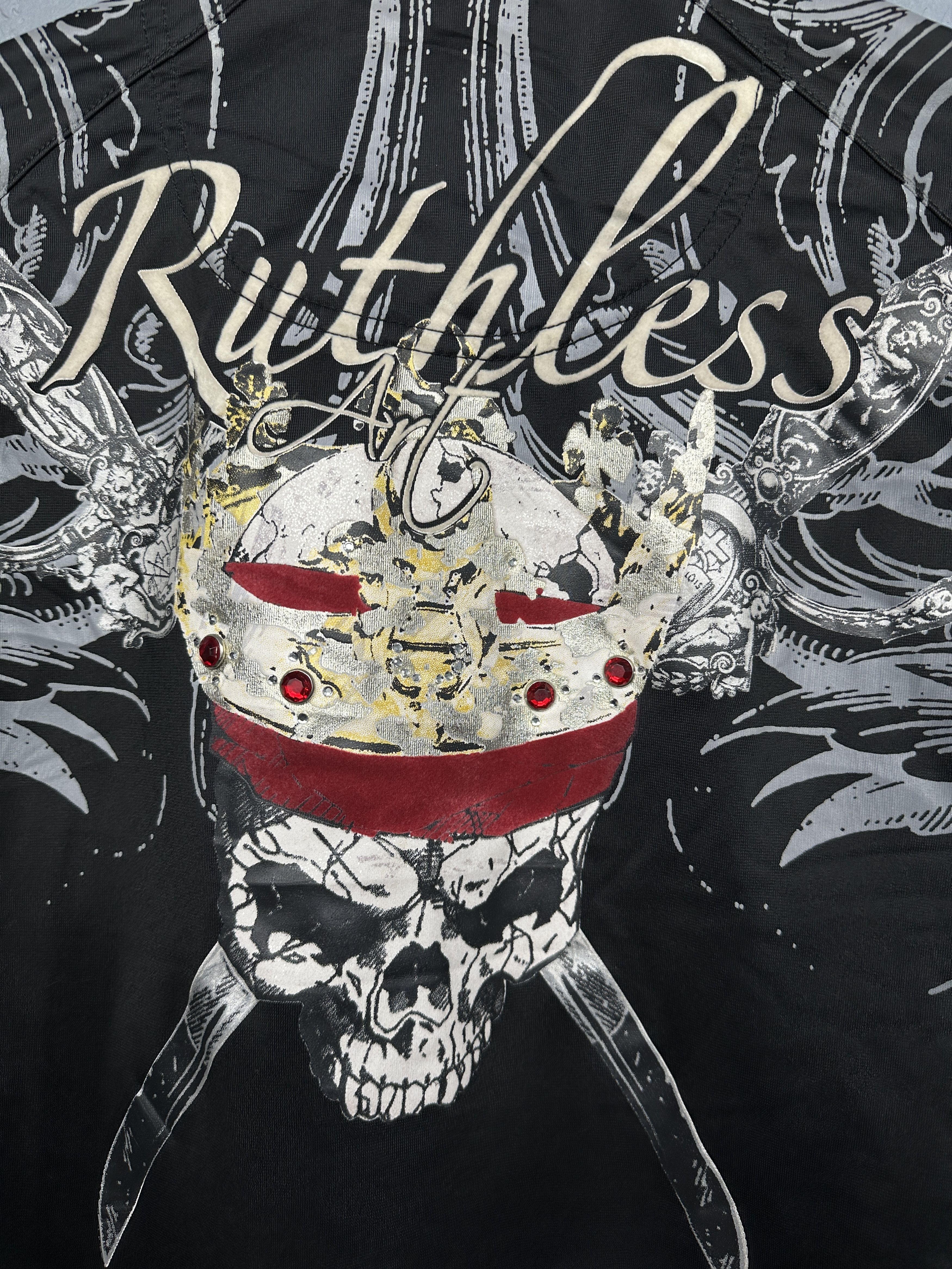 Japanese Brand Ruthless Art Avant Garde Mens Track Top Jacket Pirates Size US L / EU 52-54 / 3 - 3 Thumbnail