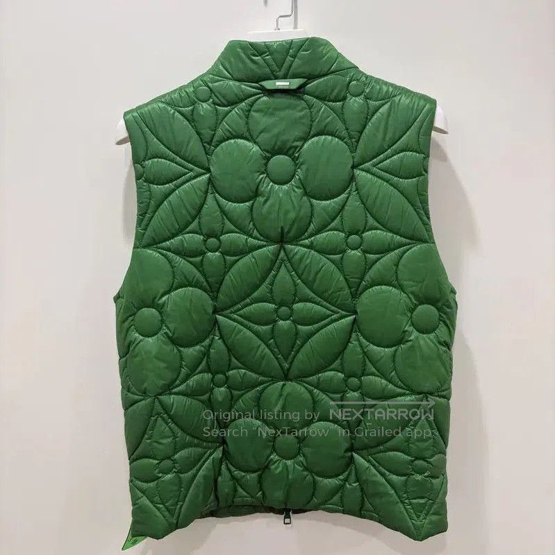 Louis Vuitton Louis Vuitton Men's Green Nylon Puffer Vest . Size US L / EU 52-54 / 3 - 2 Thumbnail