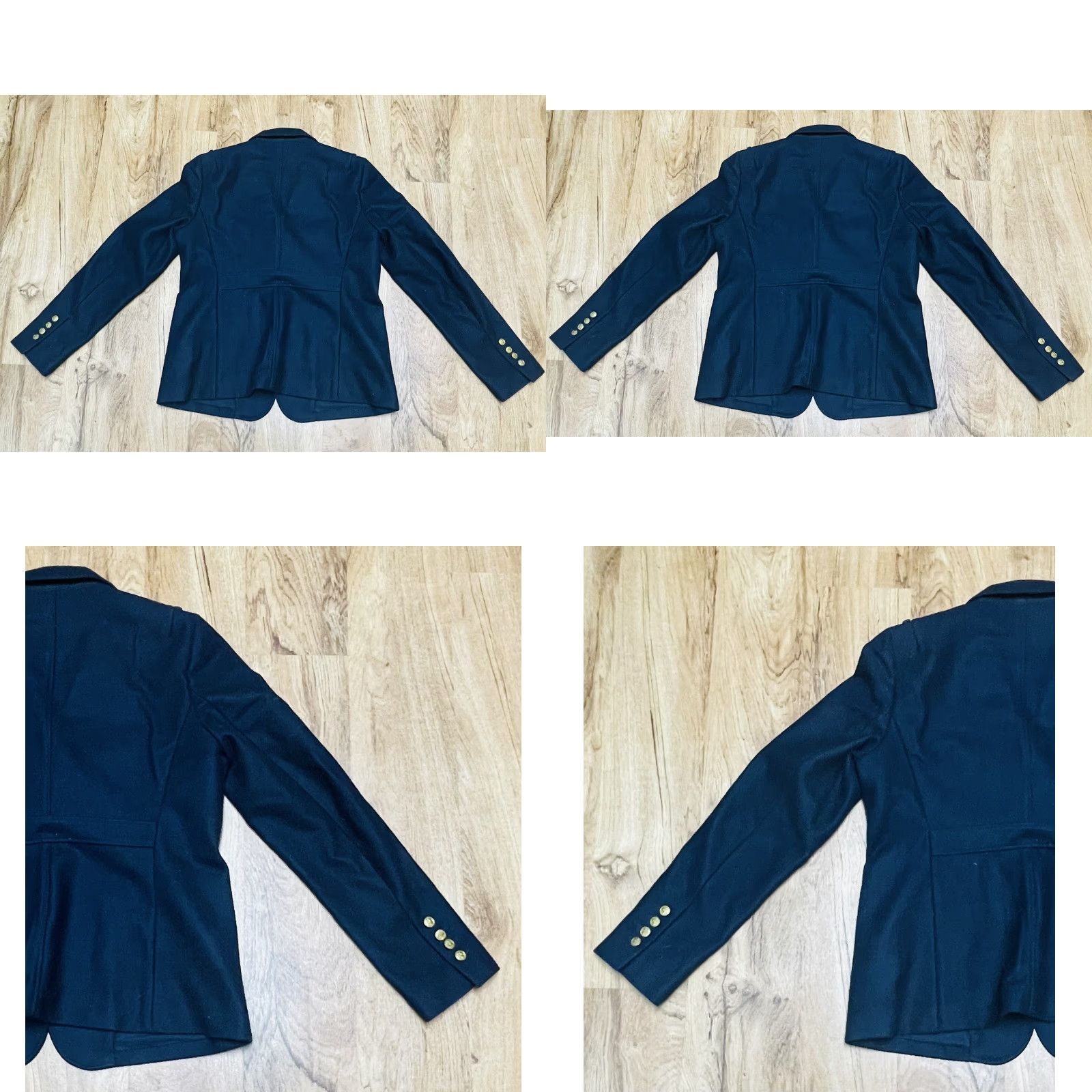 Fossil VINTAGE Fossil Navy Blue Button Up Jacket PeaCoat Sz Large Missing Button Women’s Wool Coat Capes? Size L / US 10 / IT 46 - 7 Thumbnail