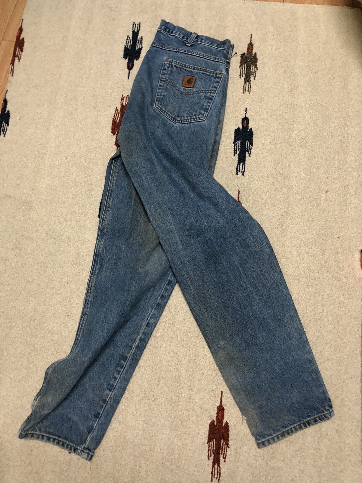 Carhartt × Vintage Vintage Y2K Carhartt Skater Tech Jeans 36x33 distress Size US 36 / EU 52 - 5 Thumbnail