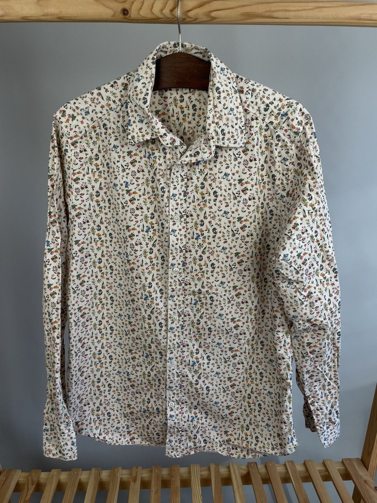 Whyred Whired floral print shirt size 50 Size US M / EU 48-50 / 2 - 1 Thumbnail