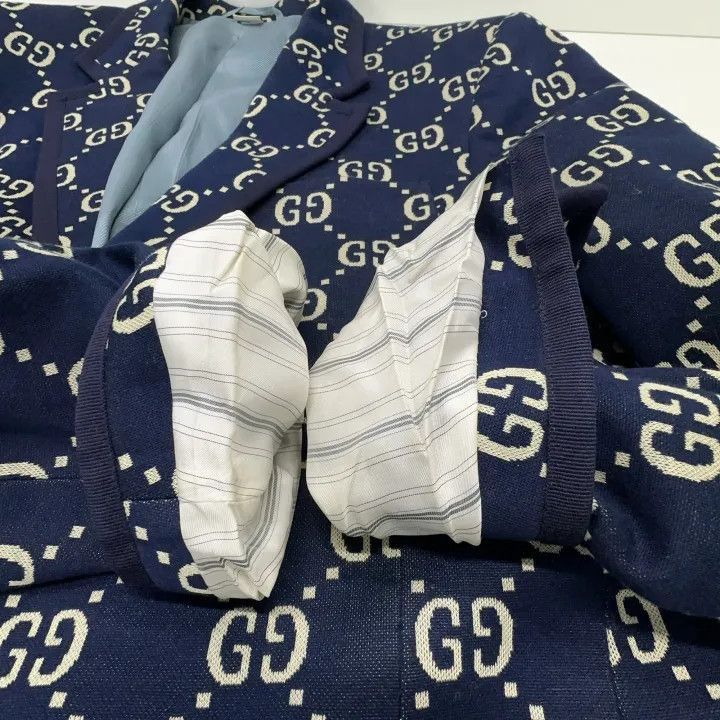 Gucci Gucci Gucci Vintage GG Jacquard Blazer for Men -2506 Size US L / EU 52-54 / 3 - 8 Thumbnail