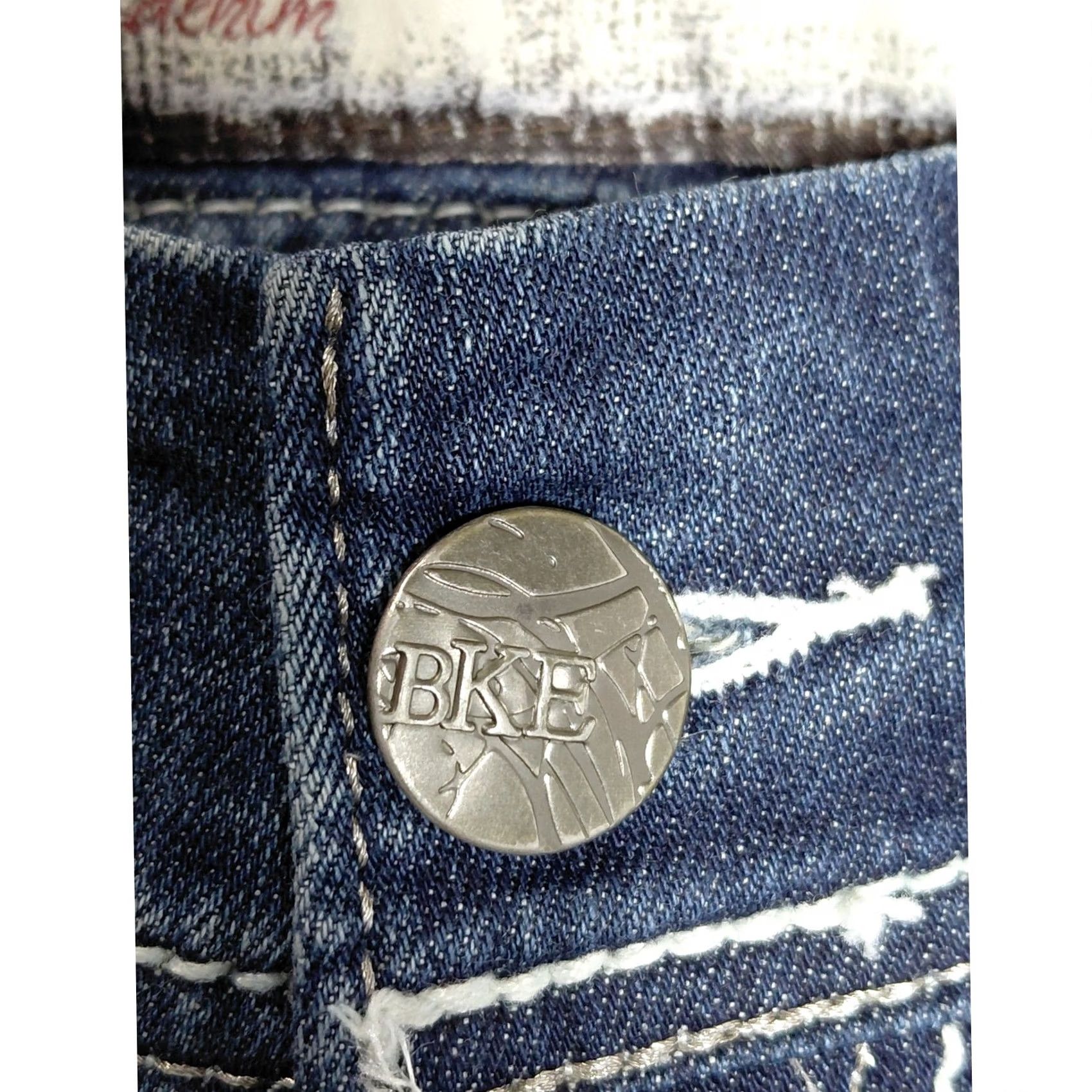 BKE BKE Sabrina Denim Jeans Blue Solid Regular Women Size 26L Size 26" / US 2 / IT 38 - 3 Thumbnail