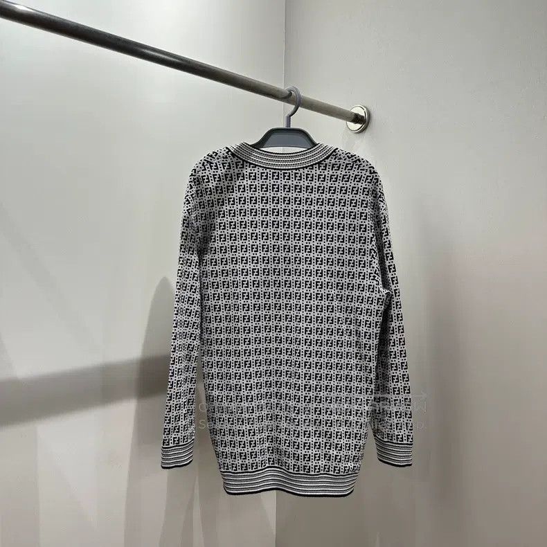 Fendi Fendi Full Print Double F Knit Cardigan Size XS / US 0-2 / IT 36-38 - 2 Thumbnail