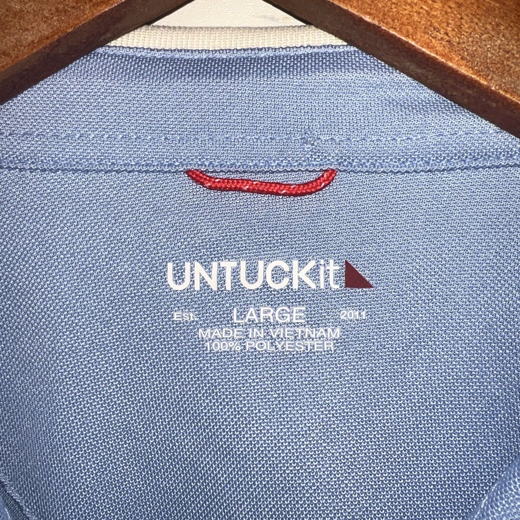 UNTUCKit UNTUCKit Polo Shirt Striped Mens Size L White Shirt Polo L Mens White Striped UNTUCKit Size US L / EU 52-54 / 3 - 3 Thumbnail