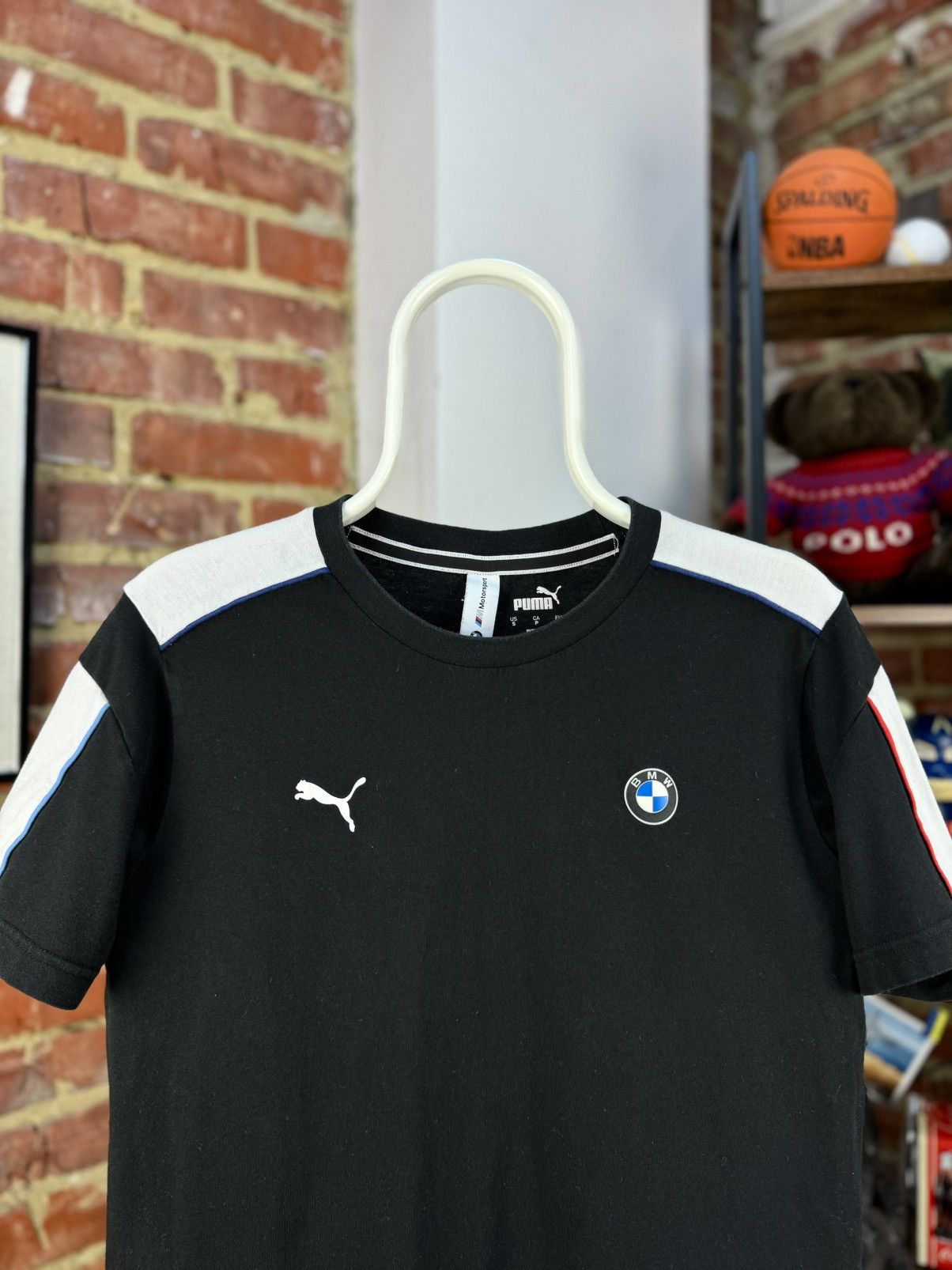 BMW × Puma PUMA BMW Motorsport Black Short Sleeve T-Shirt Size US S / EU 44-46 / 1 - 3 Thumbnail