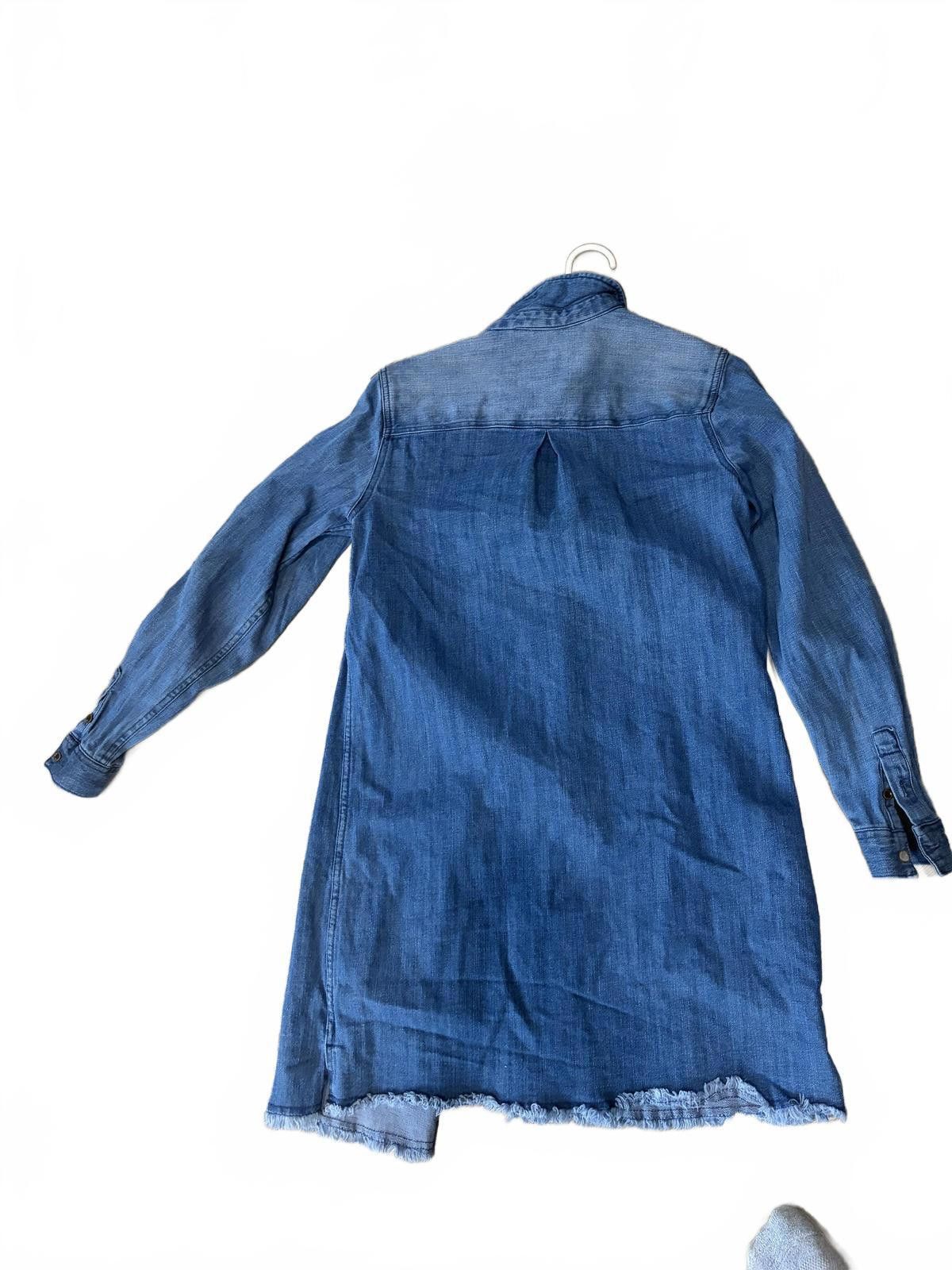 Other Natural Reflections Denim ButtonUp Shirt Dress Long Sleeve 6 Size M / US 6-8 / IT 42-44 - 8 Thumbnail