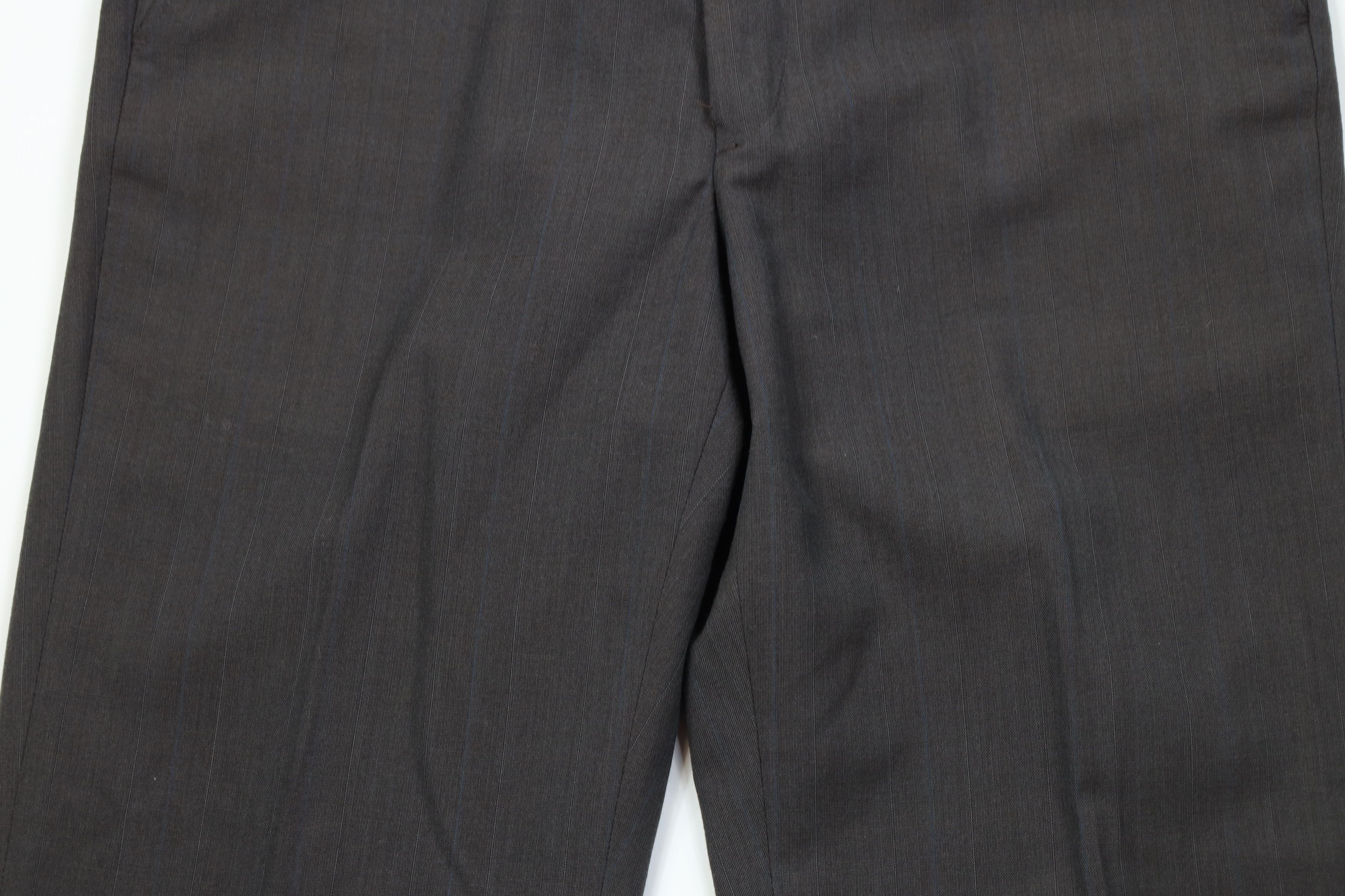 Vintage Vintage 90s Streetwear Knit Pinstriped Wide Leg Chino Pants Size US 32 / EU 48 - 3 Thumbnail