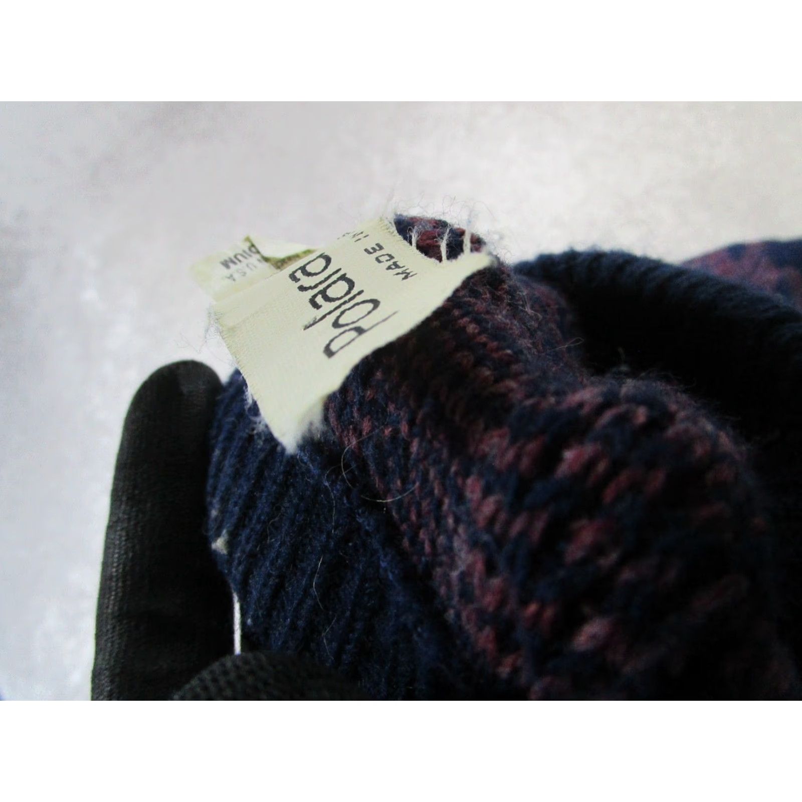 Vintage Polara Knits Sweater Mens Medium Purple Blue Cable Knit Pullover Size US M / EU 48-50 / 2 - 5 Thumbnail