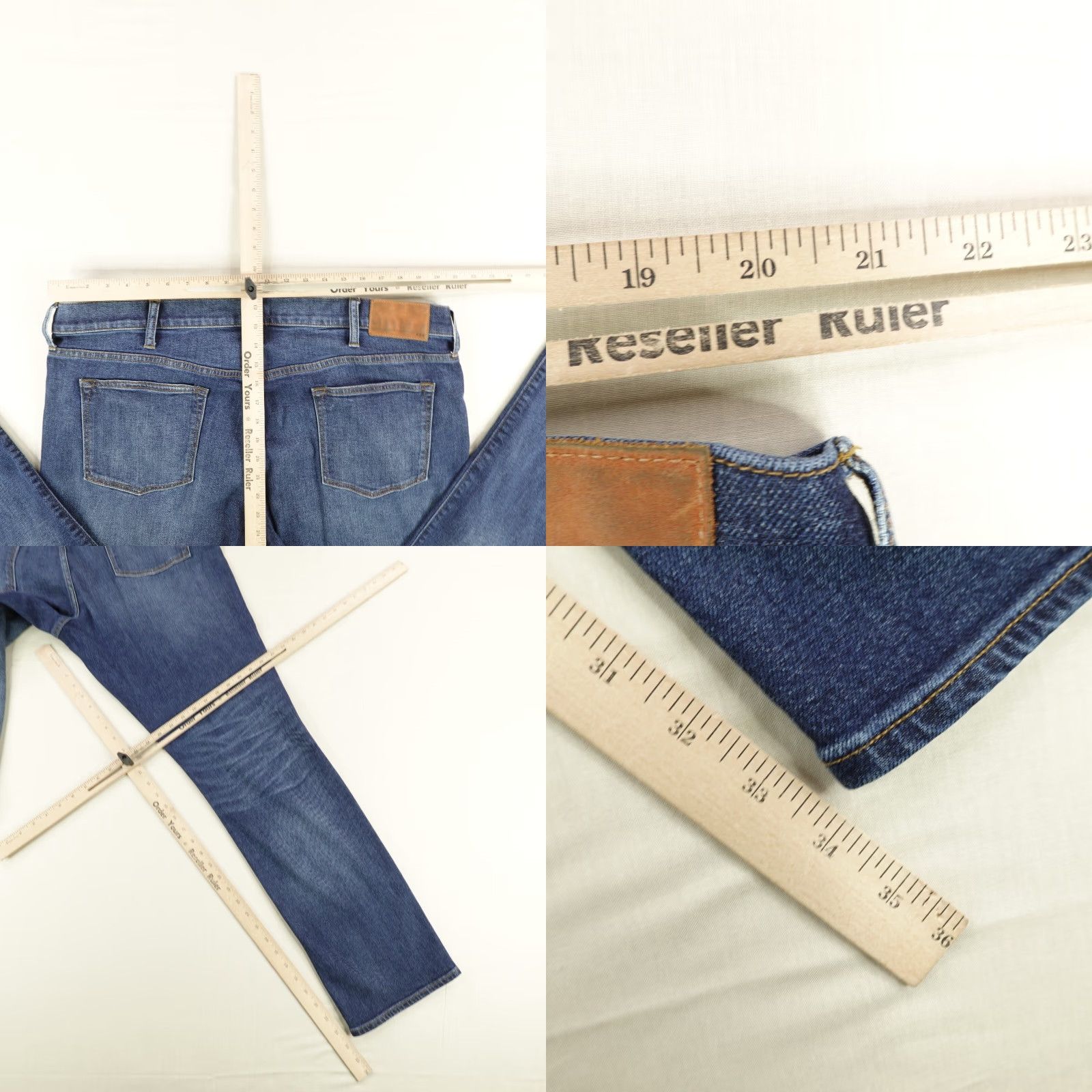 J.Crew J Crew Jeans Mens 42x34 Blue Kurabo Japanese Denim 484 Slim Fit Faded Whisker Size US 42 / EU 58 - 8 Thumbnail