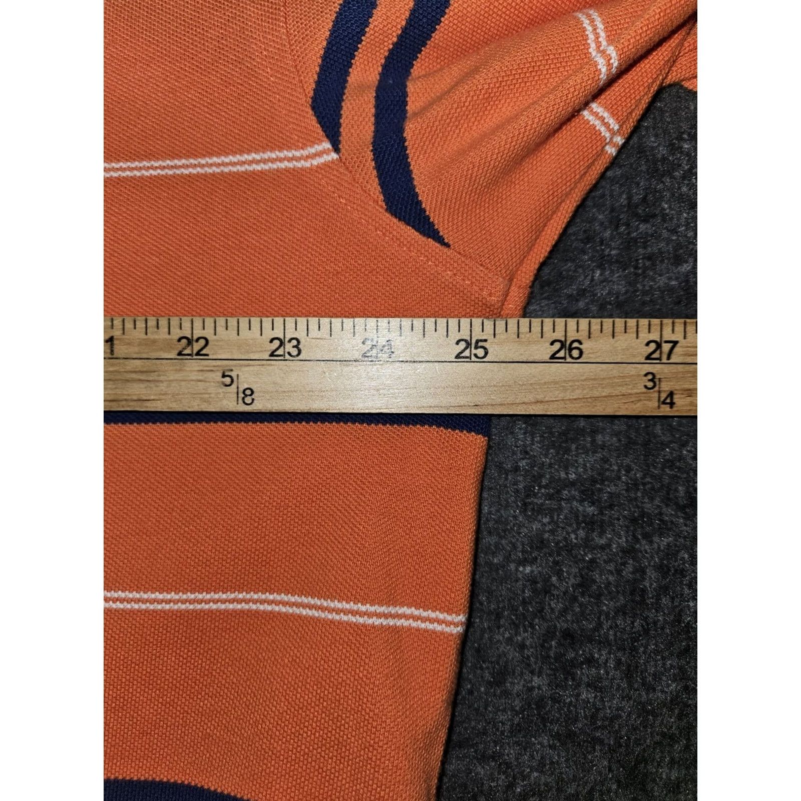 Tommy Hilfiger Tommy Hilfiger Polo Shirt Men XXL Orange Short Sleeve Striped Y2K Preppy Polo Mens 2XL Orange Striped Classic Logo Golf Walking Size US XXL / EU 58 / 5 - 3 Thumbnail
