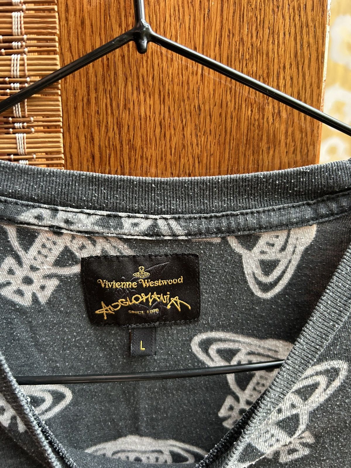 Vivienne Westwood Vivienne Westwood Anglomania Time Machine Tee Orb Logo AOP Size US L / EU 52-54 / 3 - 7 Thumbnail