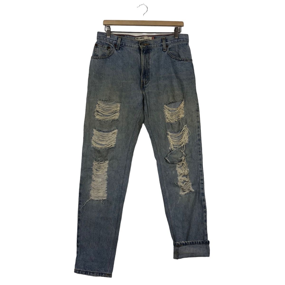 Levi's 🔥90’s Vintage Distressed Denim Jeans Levi’s Lot 550 Size US 32 / EU 48 - 10 Thumbnail