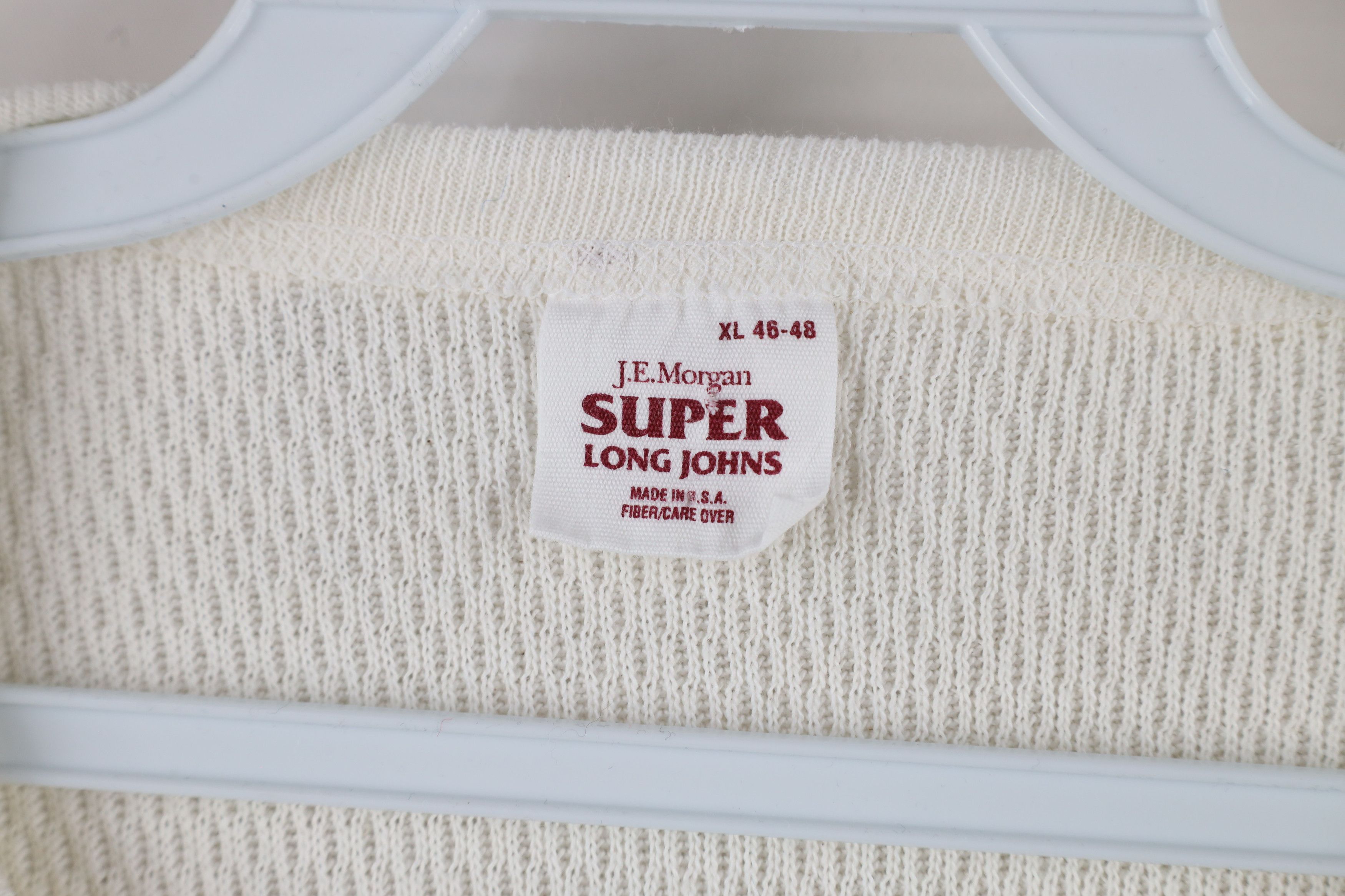 Vintage Vintage 70s Streetwear Waffle Knit Long Sleeve T-Shirt USA Size US XL / EU 56 / 4 - 6 Thumbnail