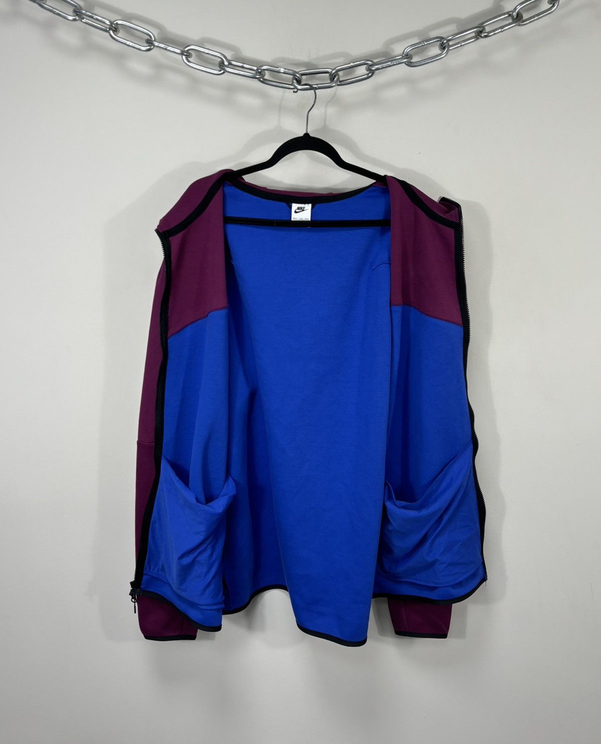 Nike Nike Tech Fleece NWT Sangria Wine / Game Royal Zip Up Hoodie Size US XXL / EU 58 / 5 - 2 Thumbnail