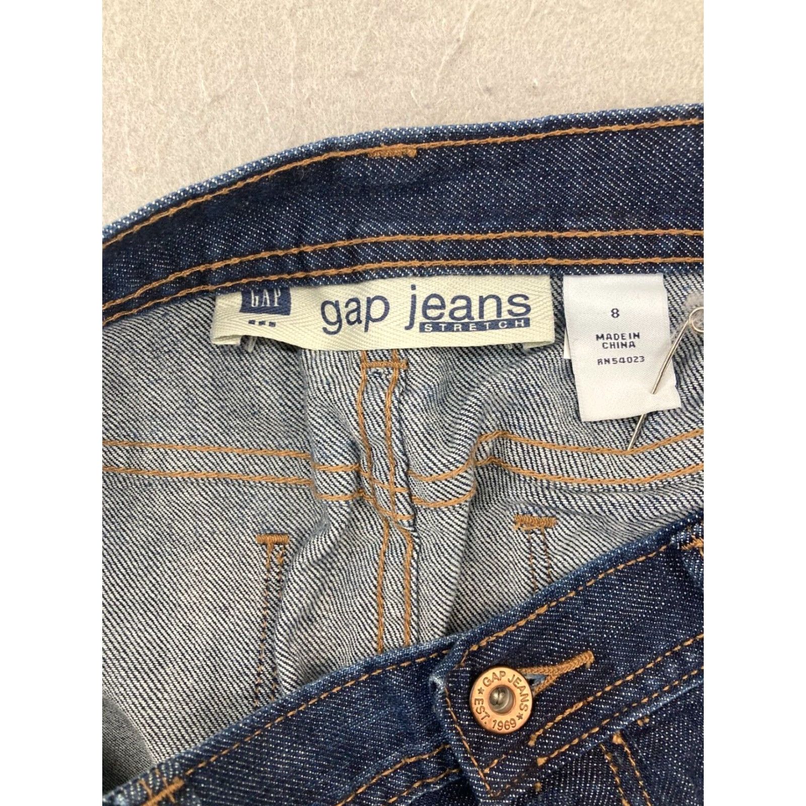 Gap Gap Mini Skirt Womens Size 8 Blue Stretch Denim Casual Bohemian Size 30" / US 8 / IT 44 - 7 Thumbnail