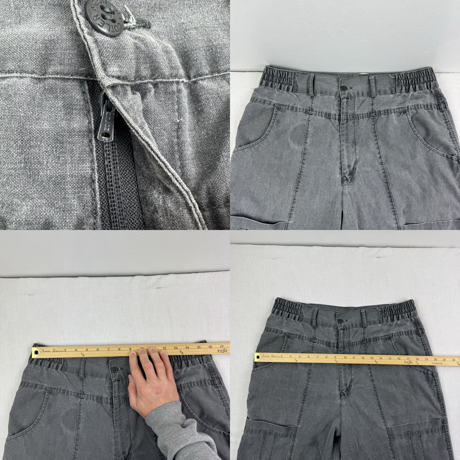 Vintage VINTAGE Colter Cargo Pants Men 34x30 Gray 90s Straight Leg Outdoor Hiking Size US 34 / EU 50 - 8 Thumbnail
