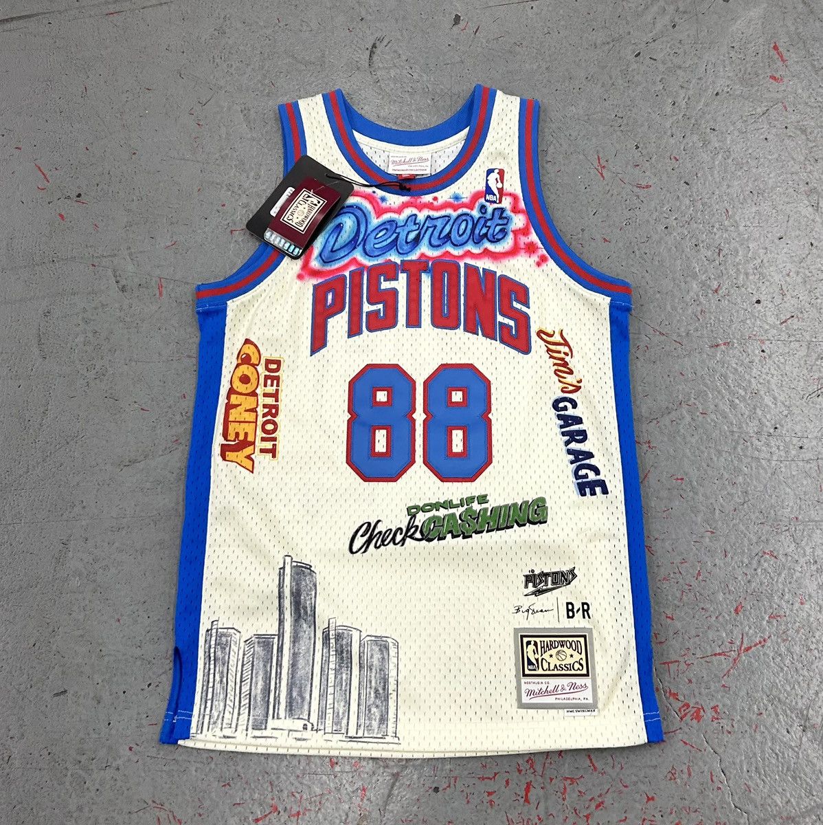 Mitchell & Ness Authentic Mitchell&Ness Big Sean Pistons Jersey Size S NEW Size US S / EU 44-46 / 1 - 1 Thumbnail