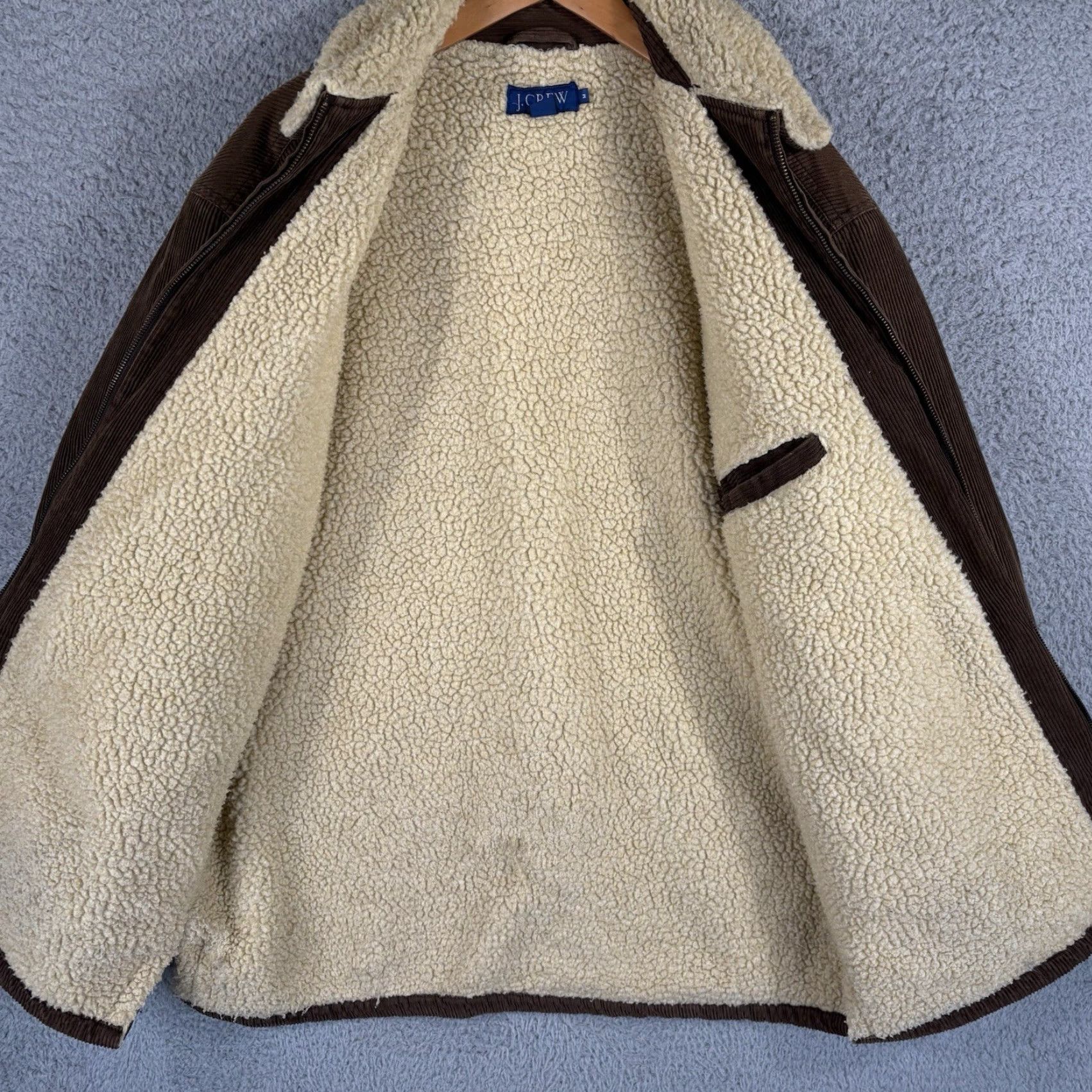 J.Crew Vtg J Crew Chore Jacket Mens Medium Brown Corduroy Sherpa Lined Barn Full Zip Size US M / EU 48-50 / 2 - 4 Thumbnail