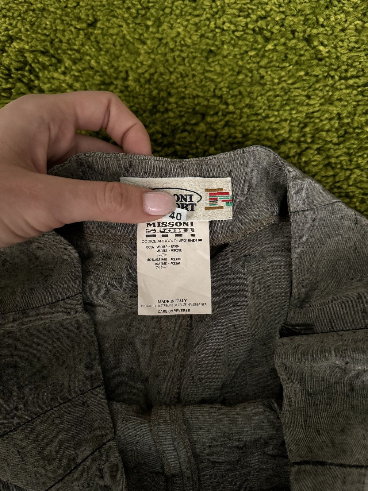 Missoni × Vintage Missoni Sport 90s vintage shining pants Size 27" / US 4 / IT 40 - 3 Thumbnail