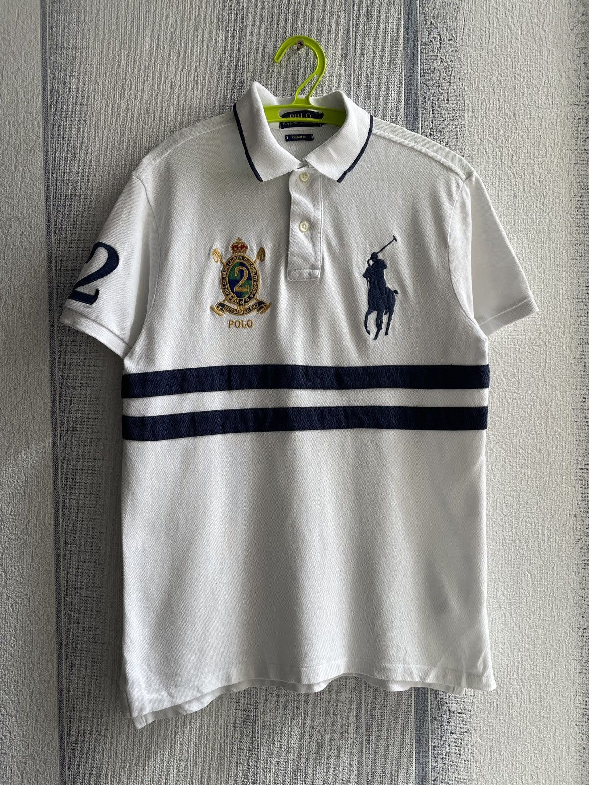 Polo Ralph Lauren Vintage Polo Ralph Lauren Big Logo mens Polo size S Size US S / EU 44-46 / 1 - 1 Thumbnail