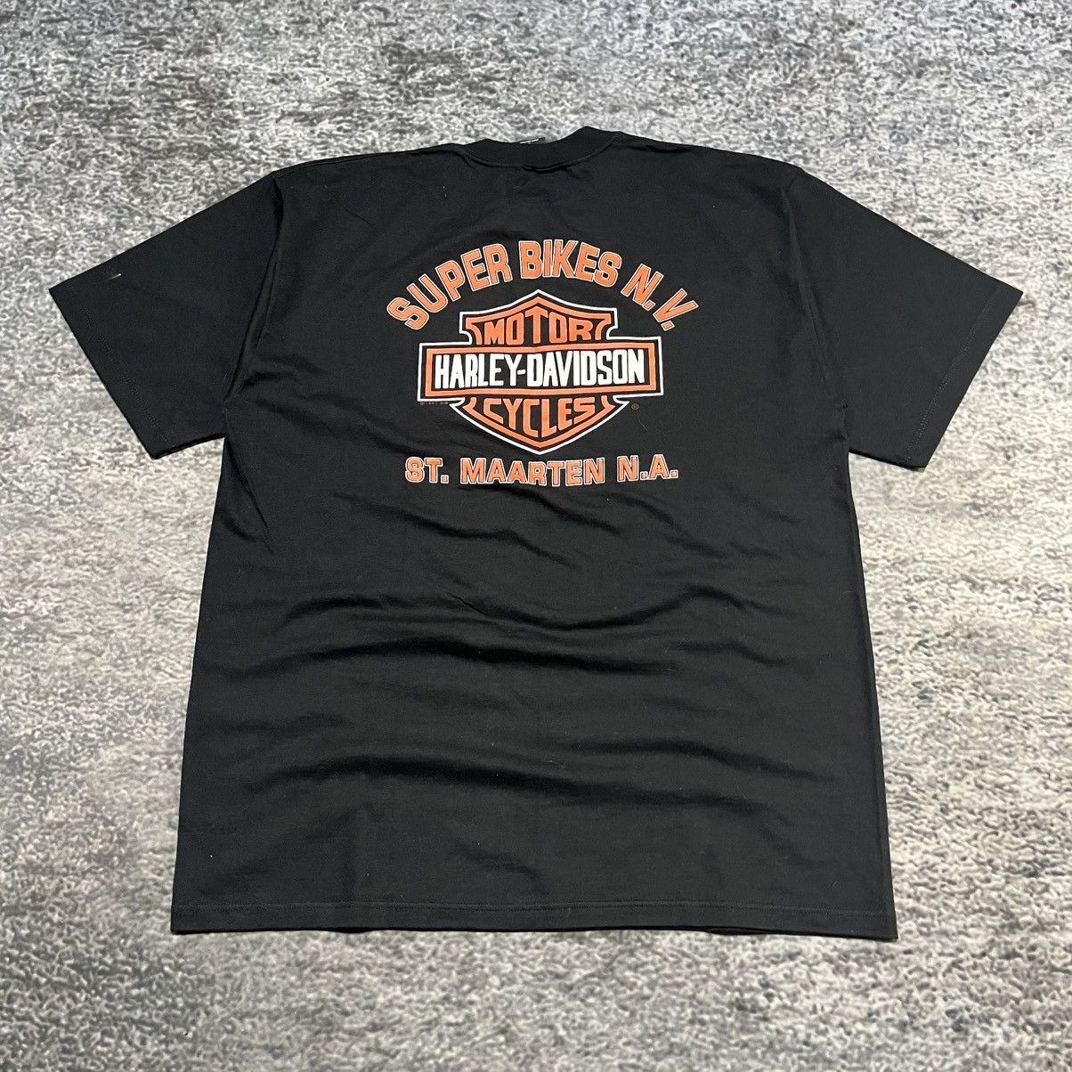 Harley Davidson Vintage 90s Harley Davidson Biker Logo T Shirt Size Large Size US L / EU 52-54 / 3 - 5 Thumbnail