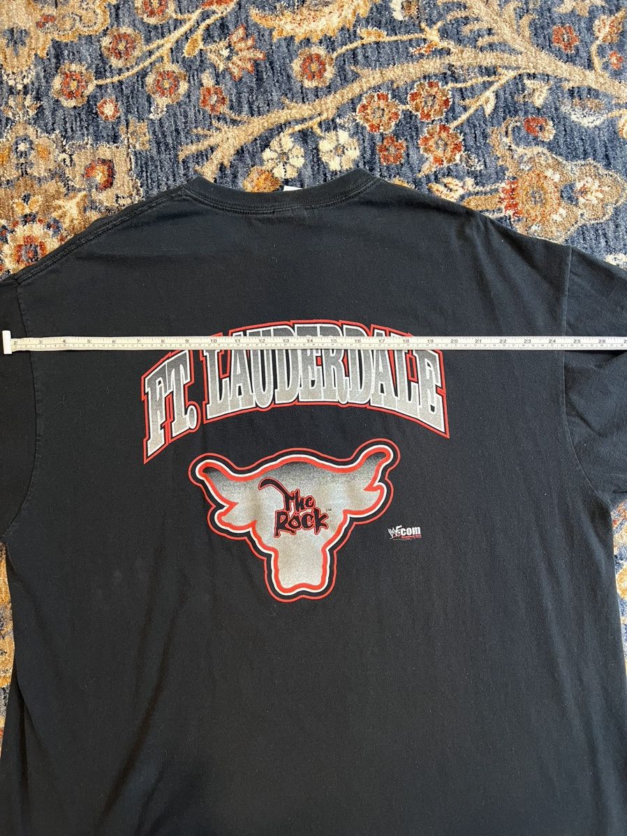 Anvil × Vintage VINTAGE WWF Double Sided The Rock Tee Size US XL / EU 56 / 4 - 5 Thumbnail