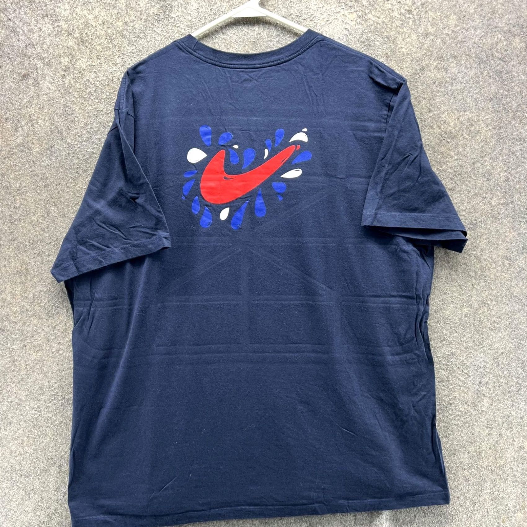 Nike Nike Shirt Mens 2XL Navy Just Do It Swoosh Graphic T-Shirt Sports Back Graphic Size US XXL / EU 58 / 5 - 7 Thumbnail