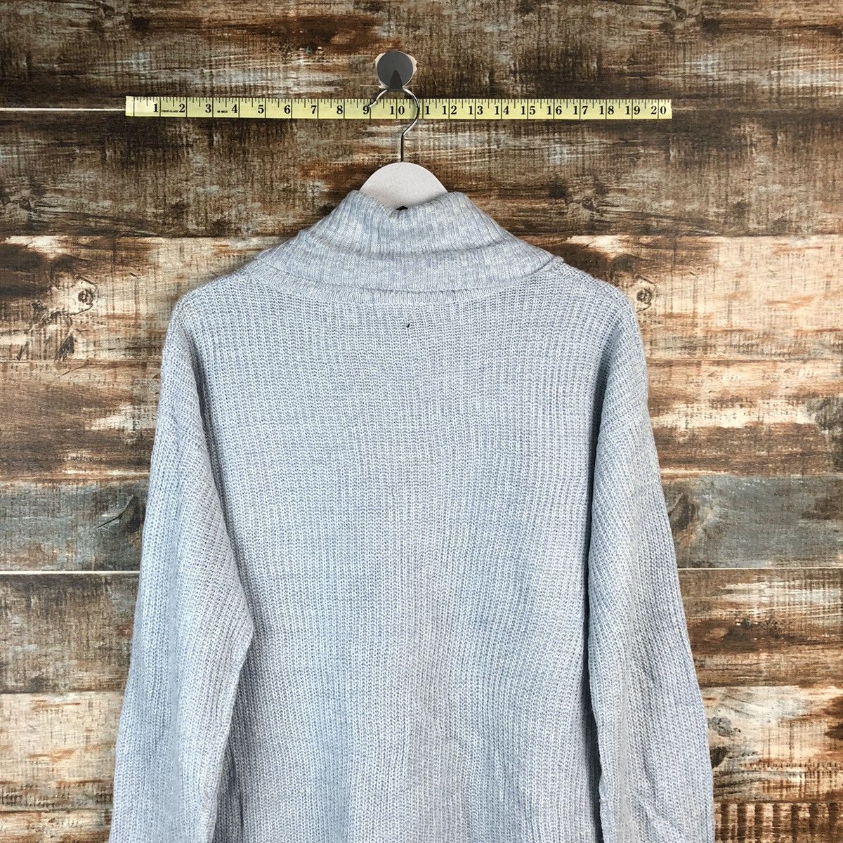 Homespun Knitwear × Japanese Brand Persodea Blue Knitwear #A2216 Size L / US 10 / IT 46 - 12 Thumbnail