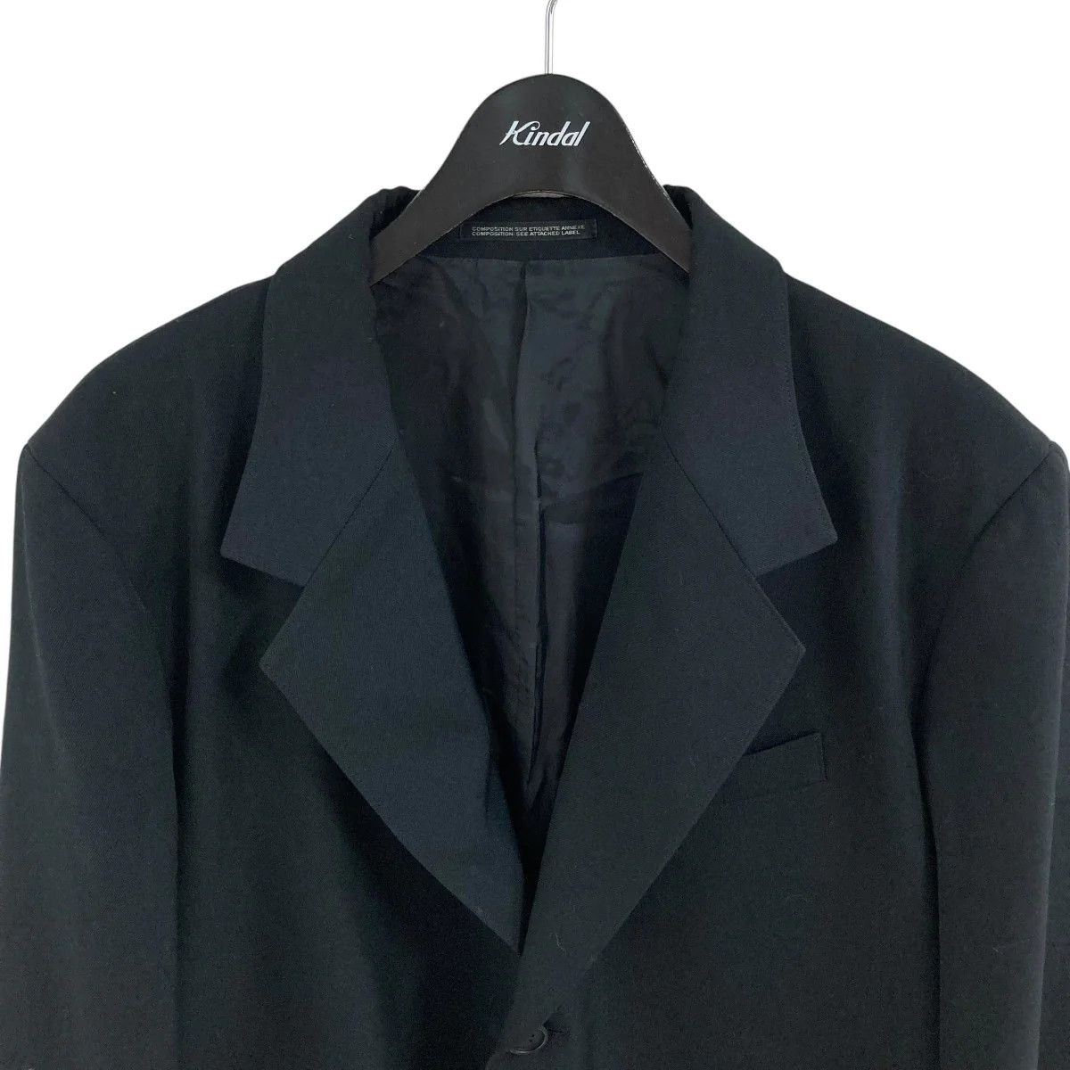 Yohji Yamamoto pour homme/black/wool wool jacket