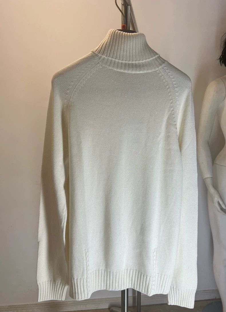 Loro Piana LORO PIANA Little cashmere sequined sweater Size M / US 6-8 / IT 42-44 - 3 Thumbnail