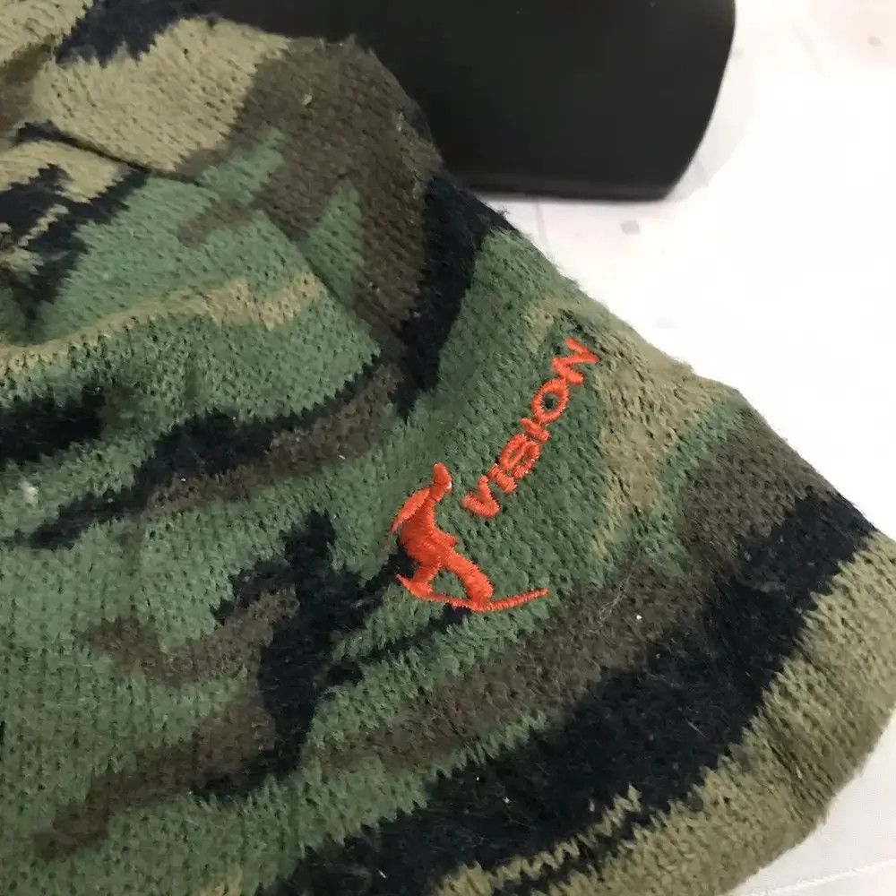 Japanese Brand Visions Small Logo Army Beanie Hat Size ONE SIZE - 5 Thumbnail