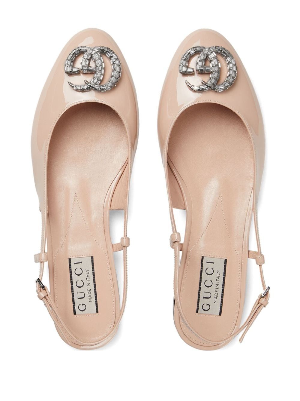 Gucci o1s1wg110325 Double G Slingback Ballet Flats in Pink Size US 7 / IT 37 - 2 Thumbnail