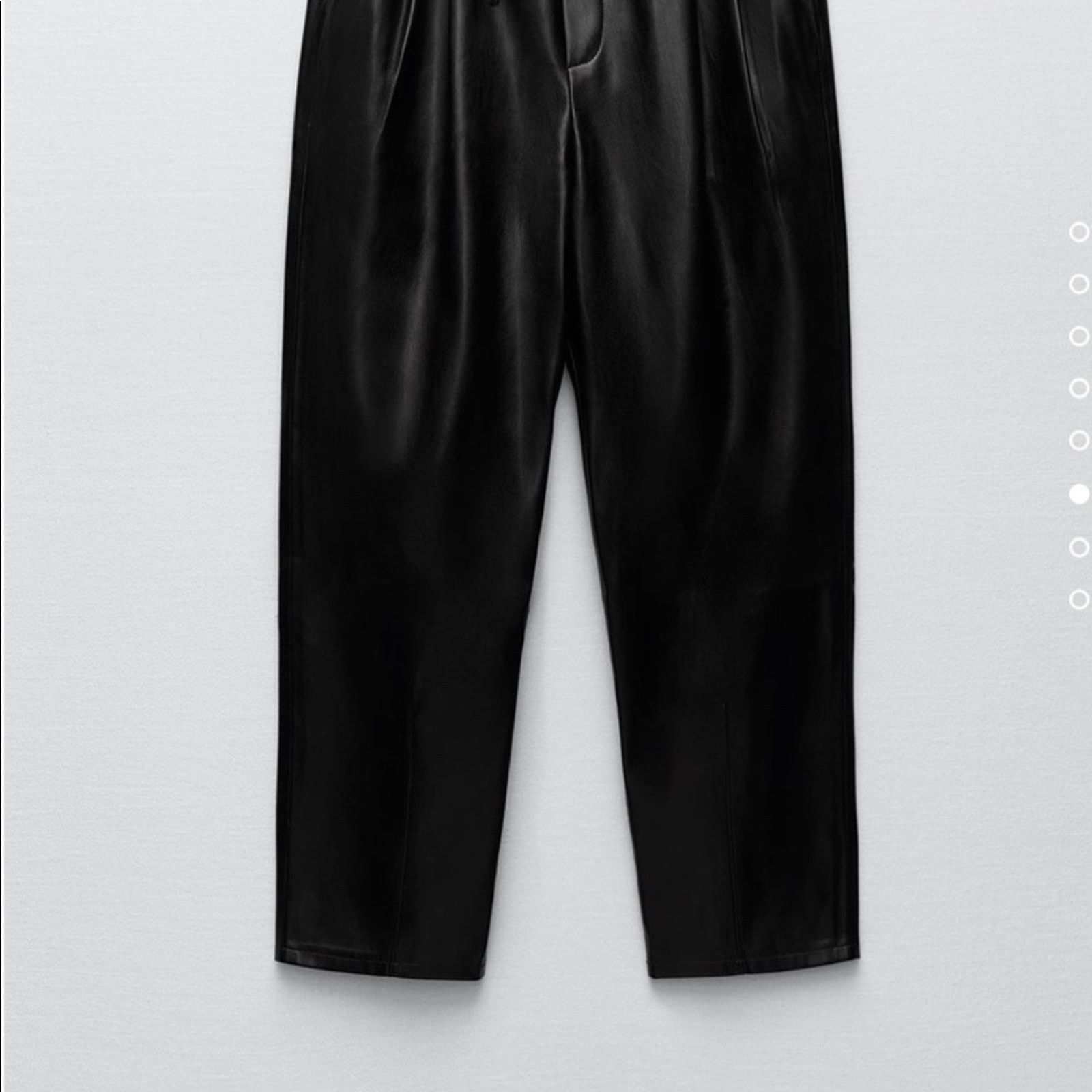 Zara Zara Blogger Favorite Faux Leather weekend pants Size 42" / US 20 - 9 Thumbnail