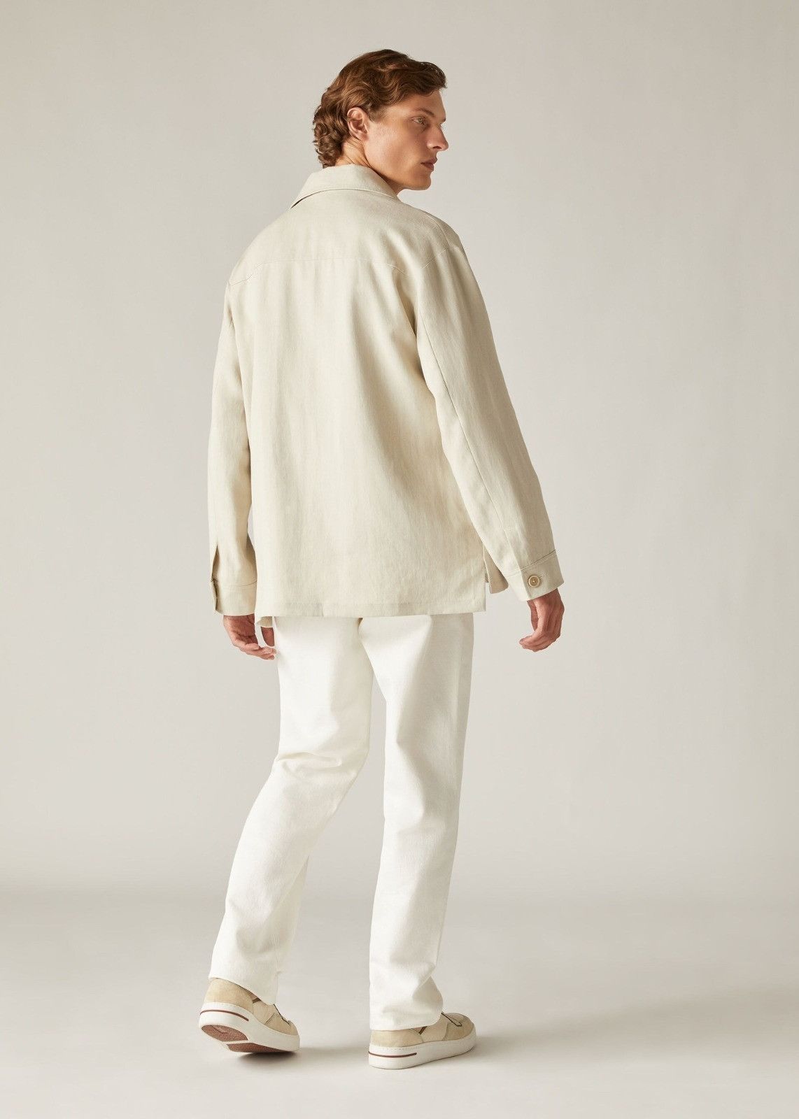 Loro Piana o1srvl11e0924 Andre Overshirt in Ivory Size US L / EU 52-54 / 3 - 3 Thumbnail